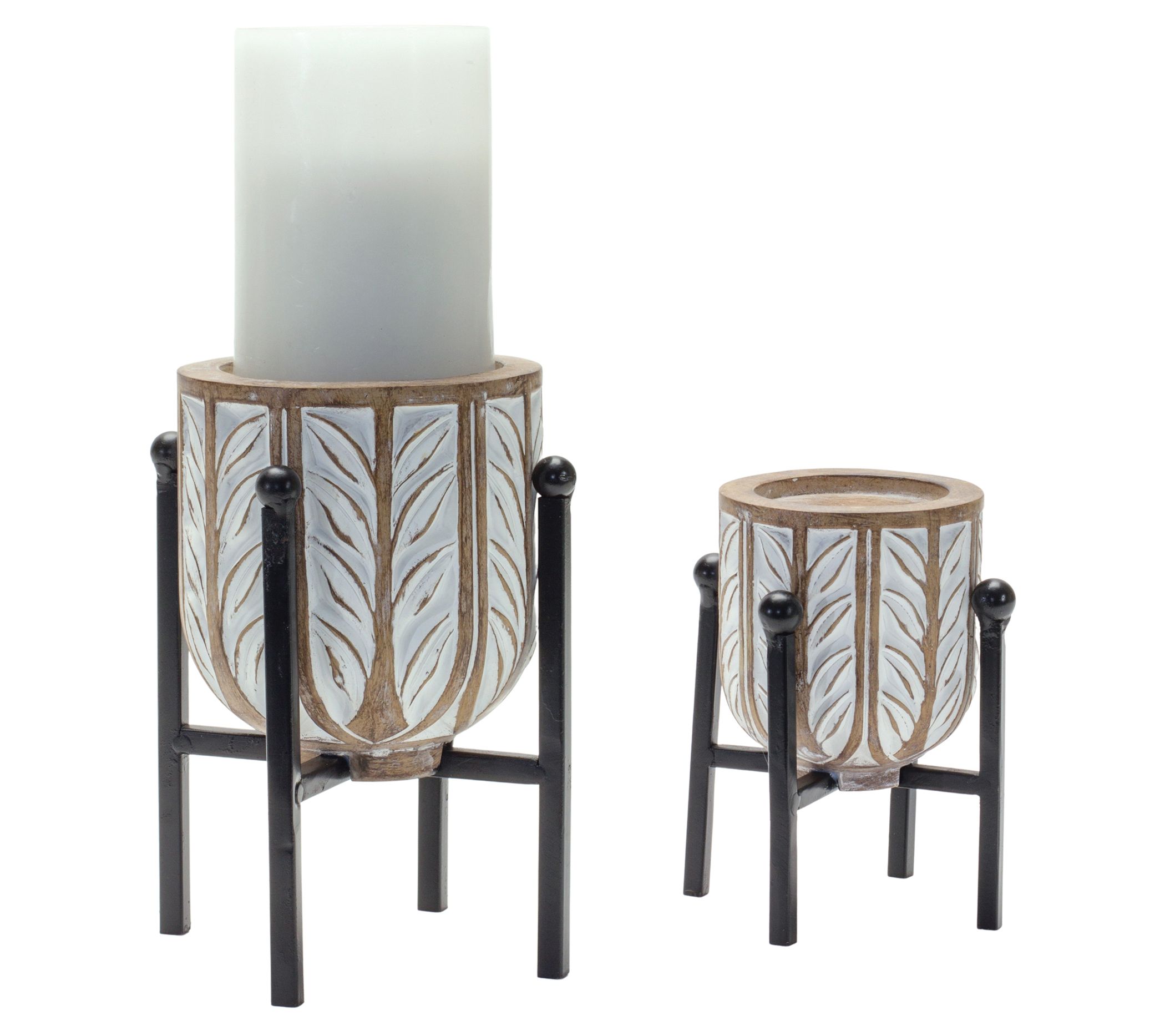 Melrose Candle Holder with Stands (Set of 2)