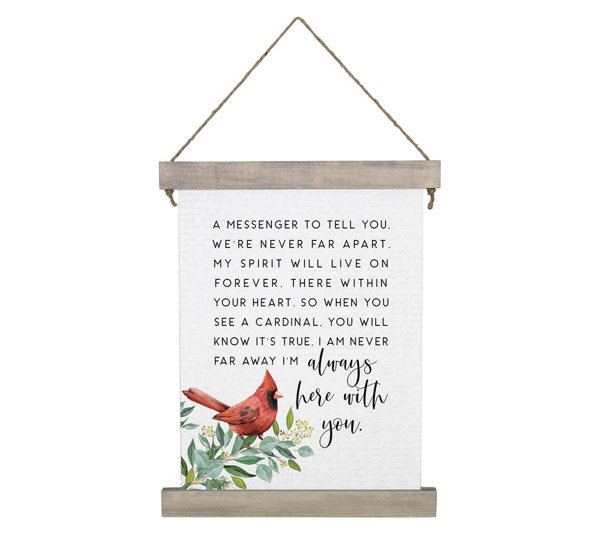 Sincere Surroundings 27.5" Messenger Cardinal Hanging Canvas