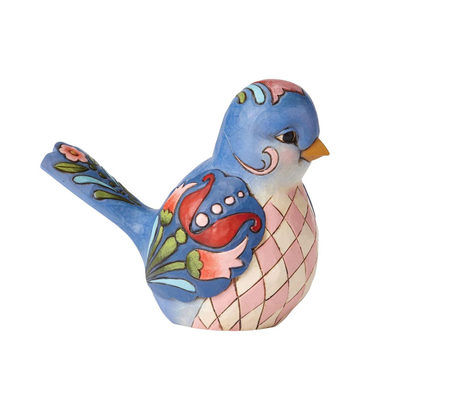 Enesco  Jim Shore Blue Floral Bird