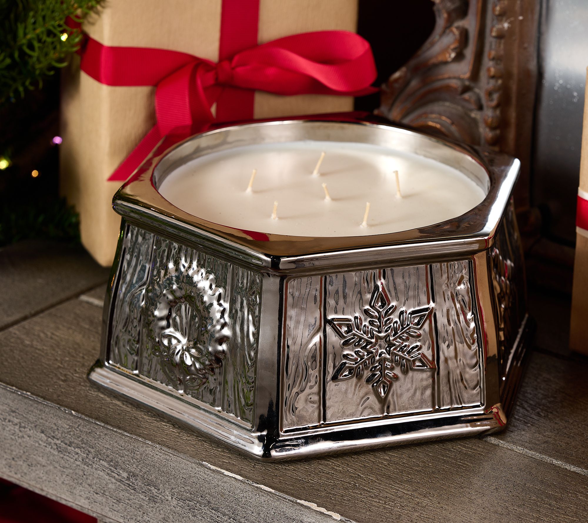 HomeWorx by Slatkin + Co. 40oz Frozen Balsam Ceramic Filled Candle