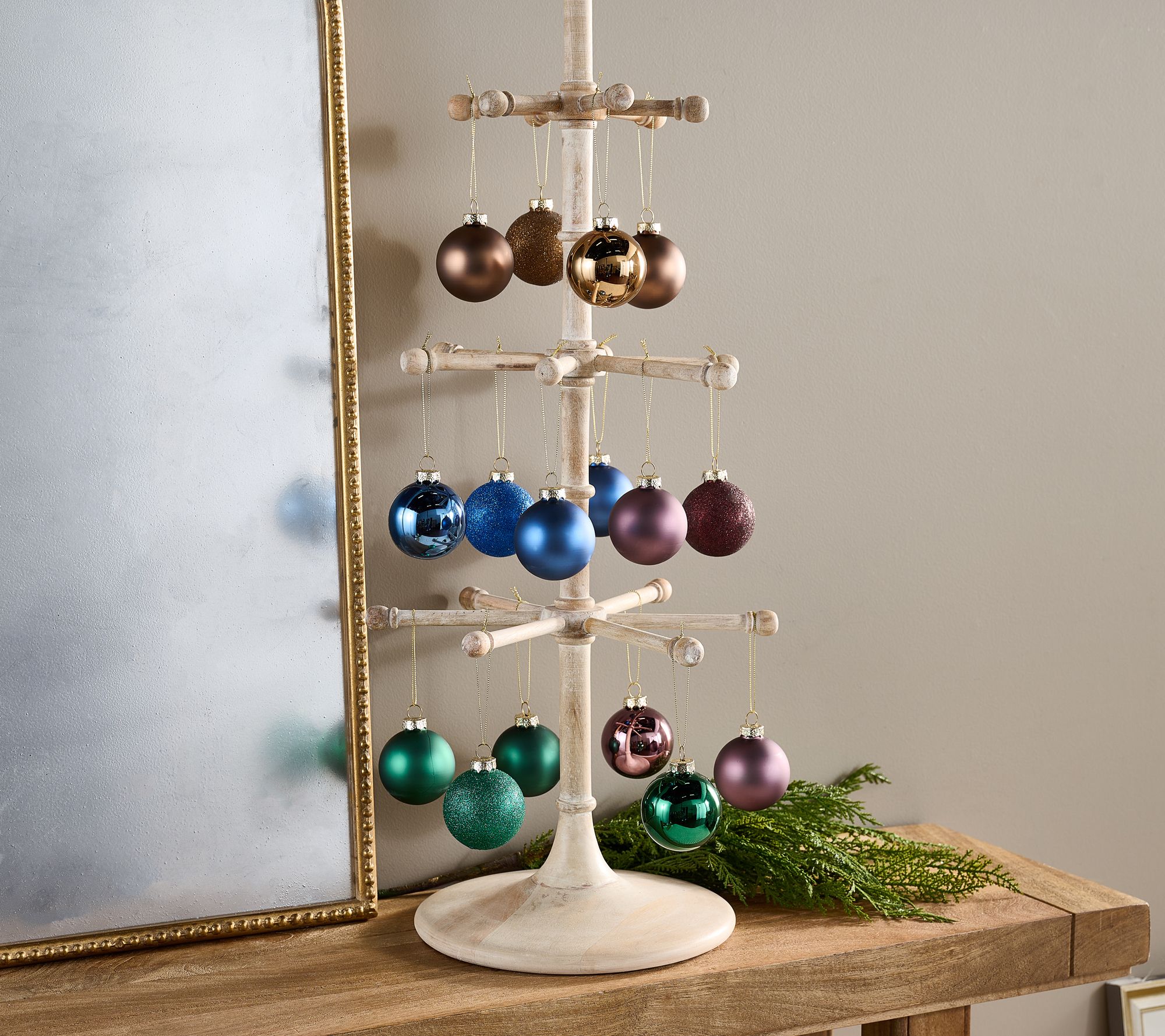 Home Reflections 16-pc Glass Ball Ornaments in Gift Box