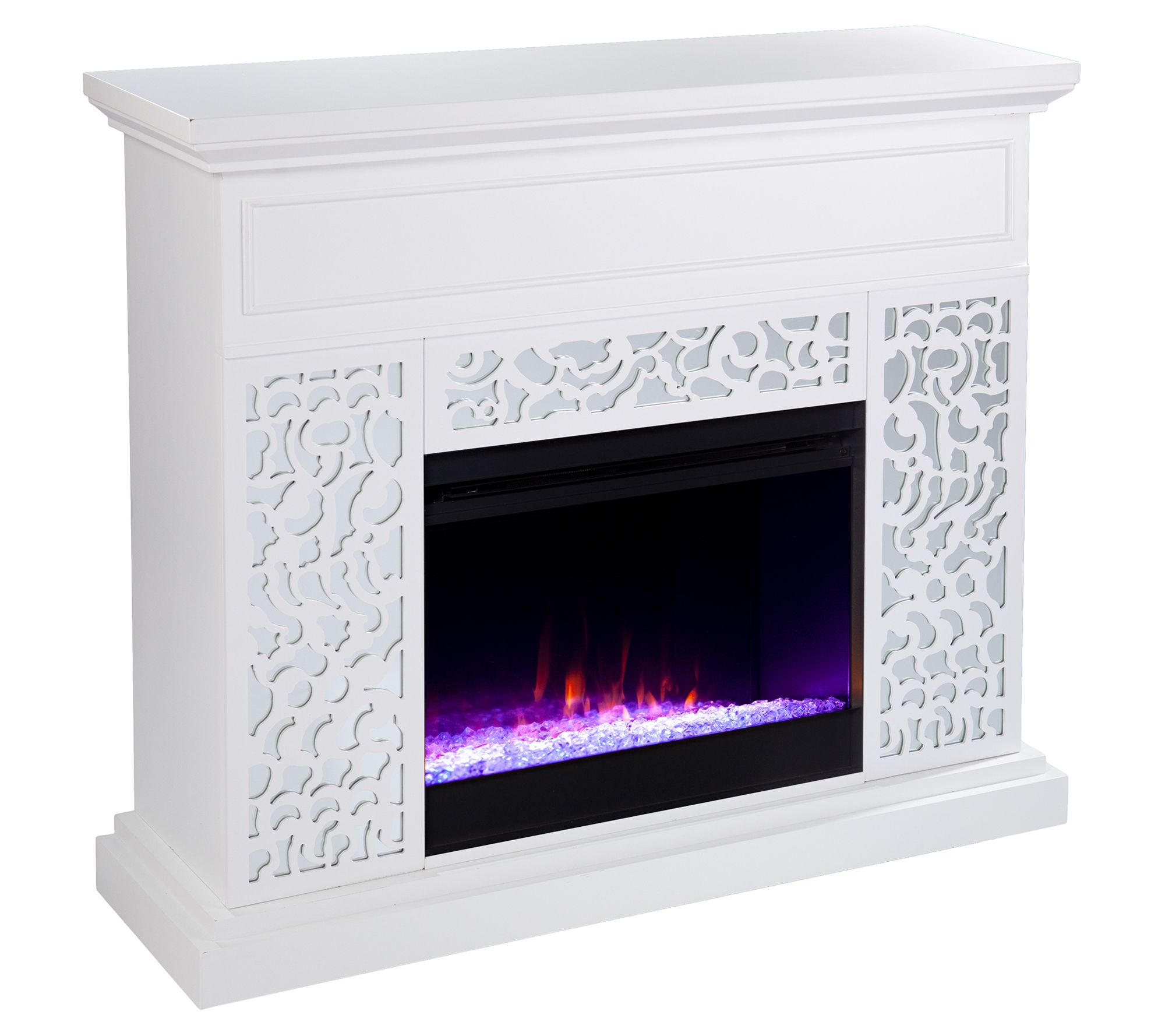 SEI Furniture Wansford Color Changing Fireplace