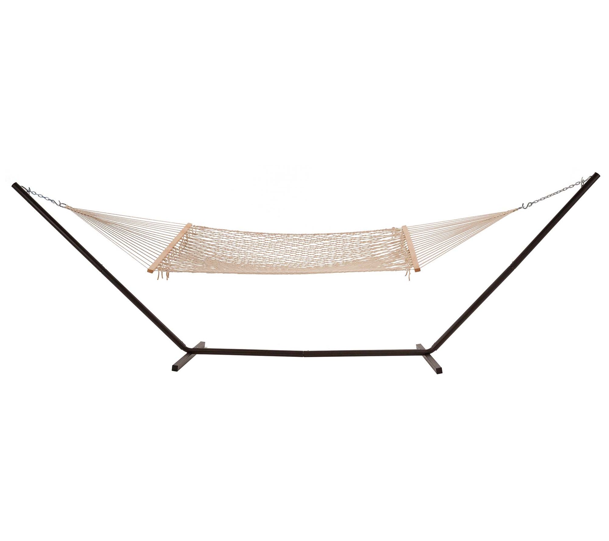 Castaway Living Cotton Rope Hammock Stand Combo