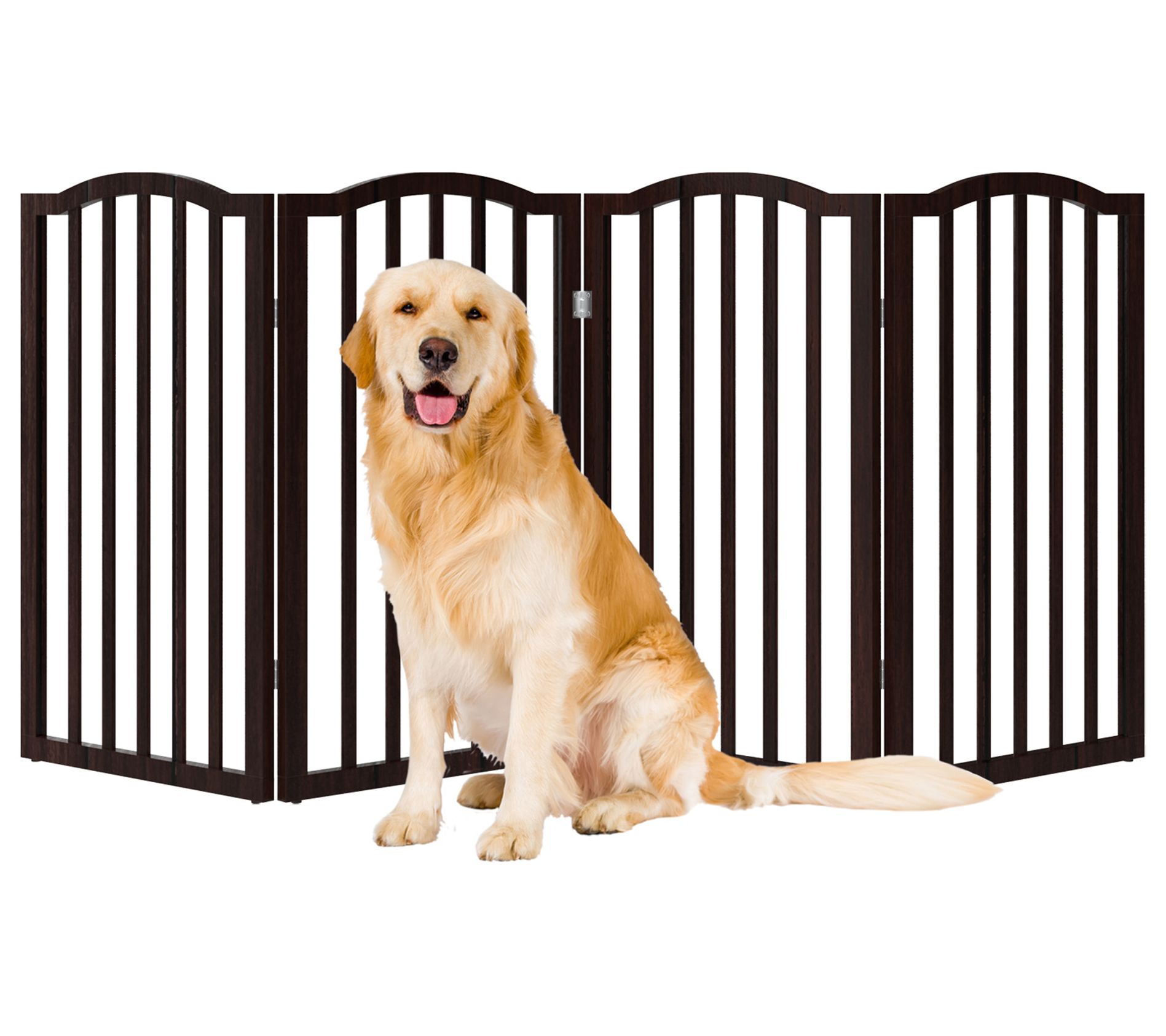 Petmaker Pet Gate 4-Panel 74" Indoor Foldable Fence