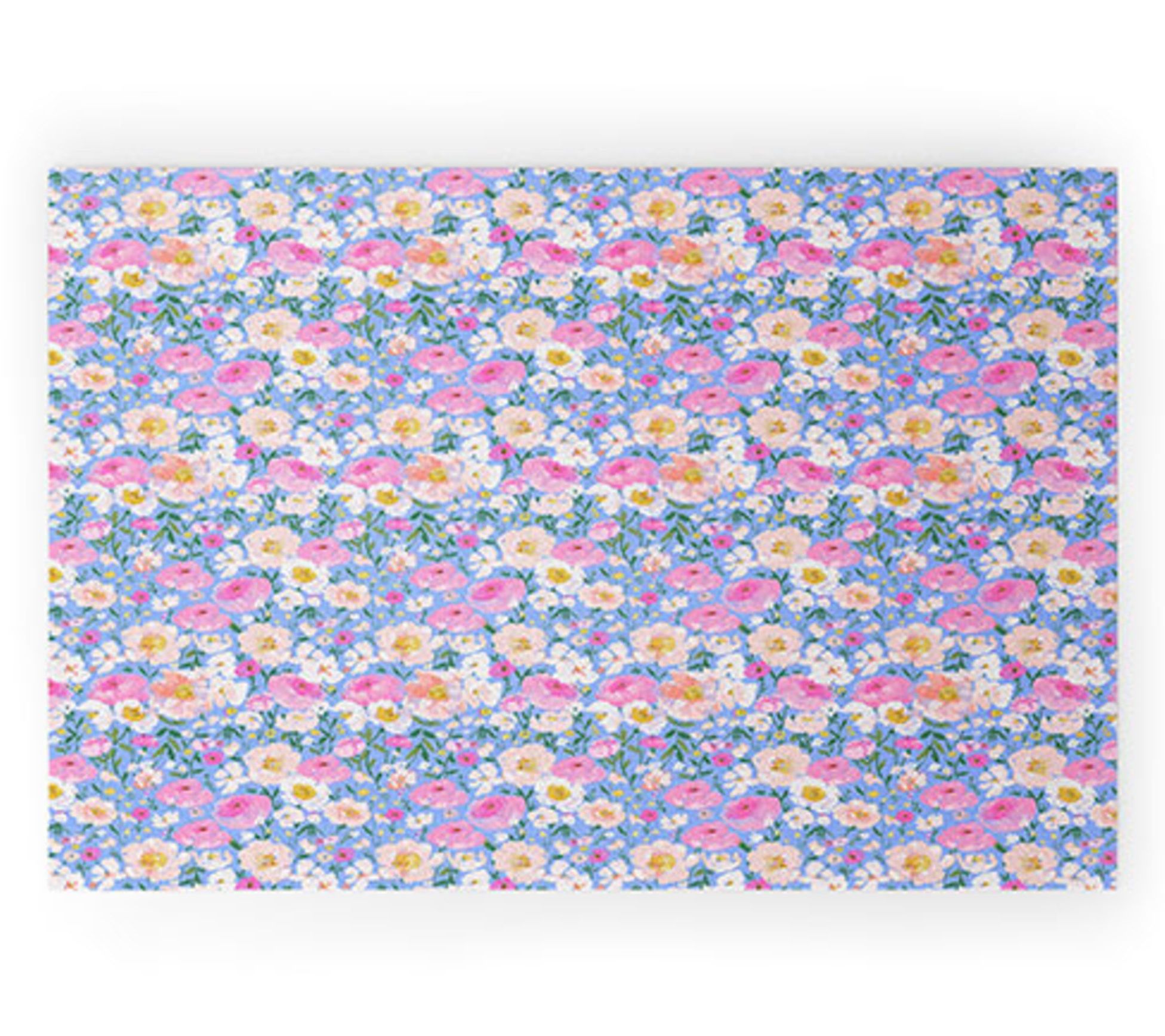 Deny Designs Welcome Mat - Periwinkle Garden by Alison Janssen