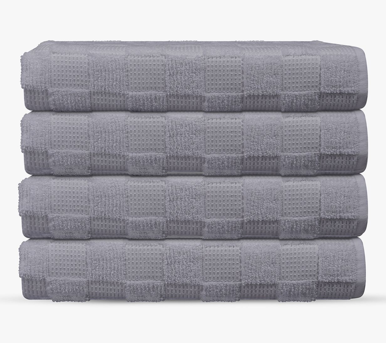 Depera Home Waffle Terry 4 pcs Turkish Wash Towels Set