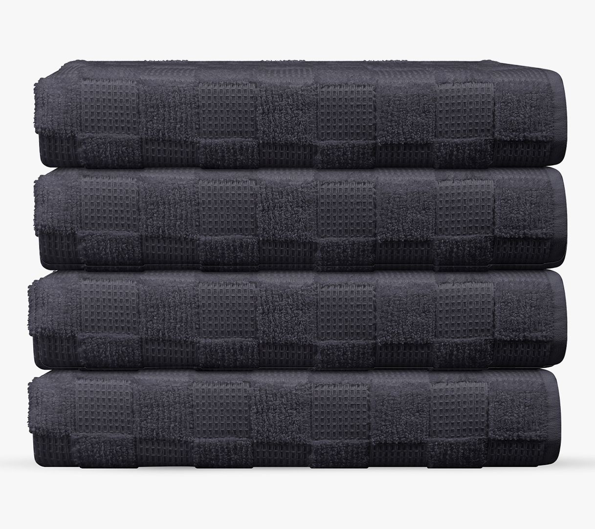 Depera Home Waffle Terry 4 pcs Turkish Wash Towels Set