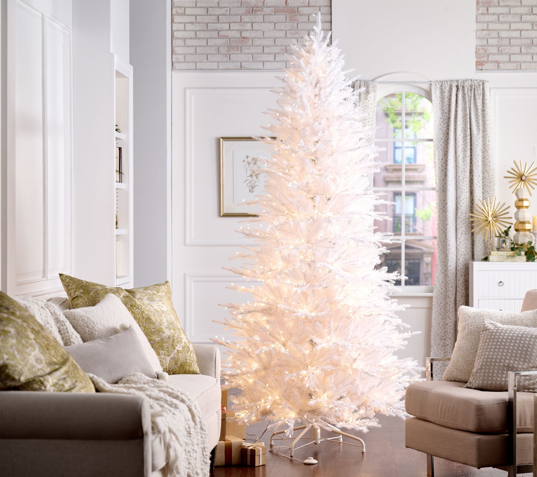 "As Is" Bethlehem Light 8.5' 4-in-1 LED Christmas Tree w/ Storage Bag