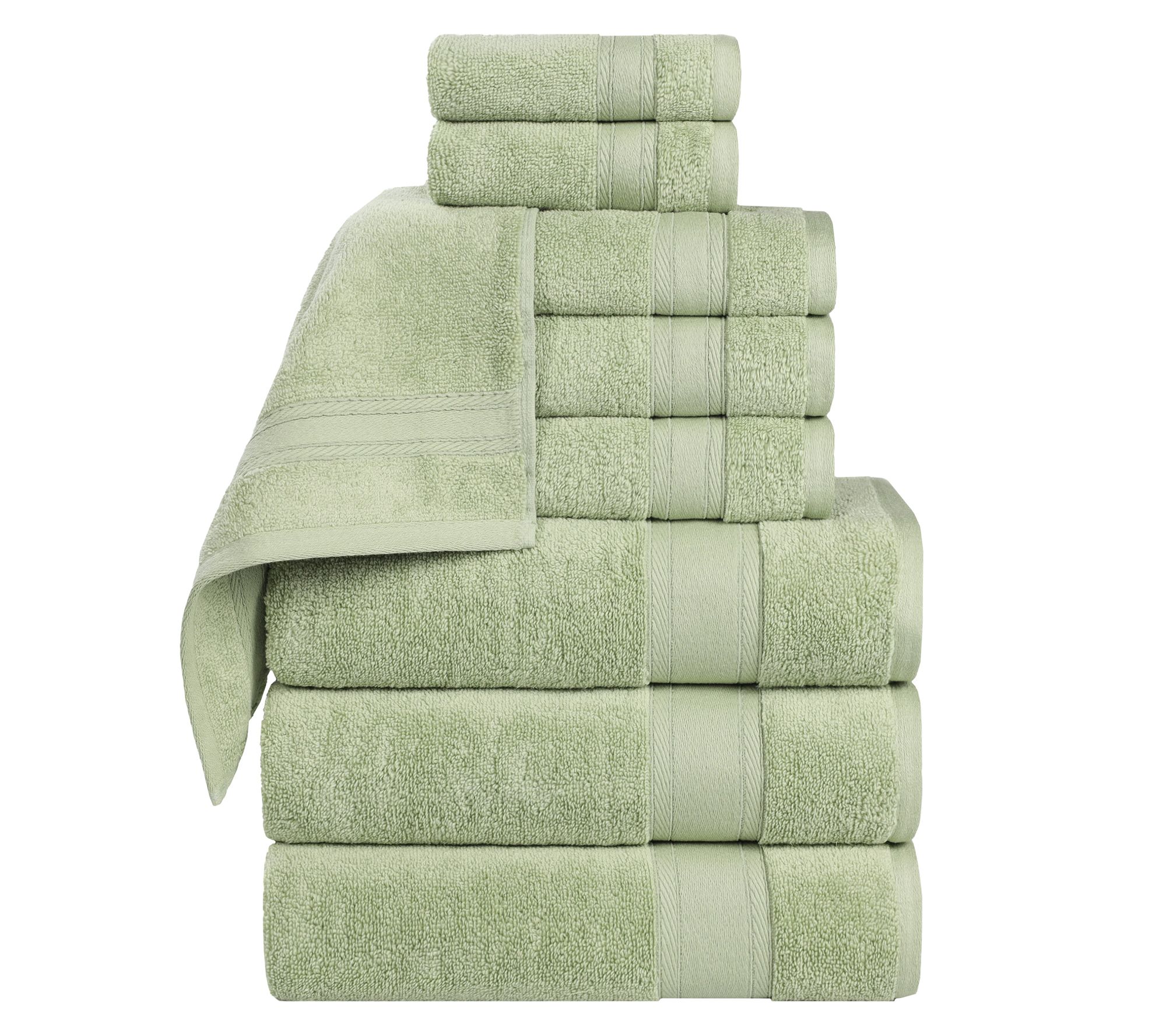Superior 9 Piece Belmont Zero Twist Cotton SoftTowel Set
