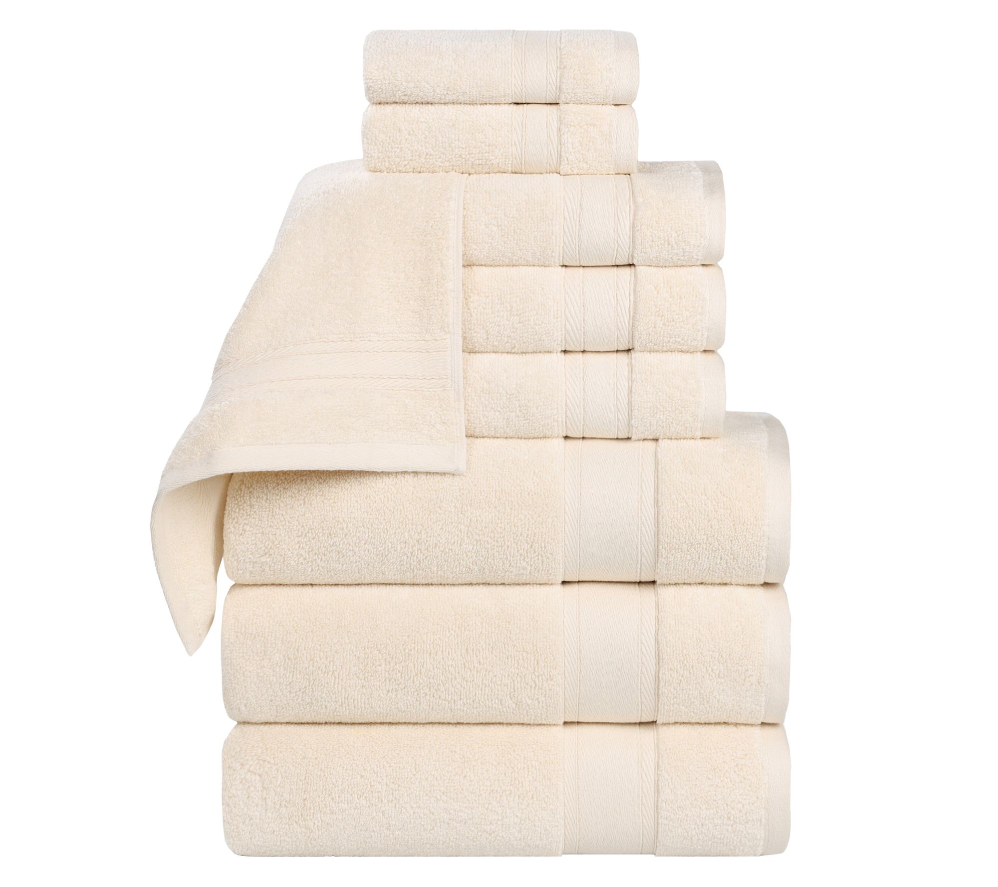 Superior 9 Piece Belmont Zero Twist Cotton SoftTowel Set