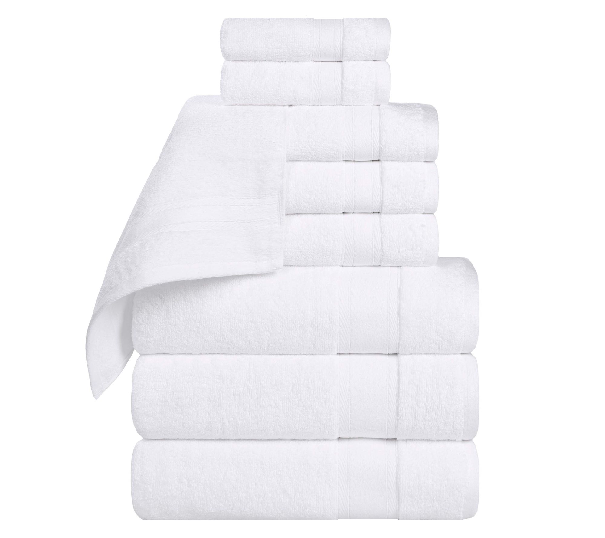 Superior 9 Piece Belmont Zero Twist Cotton SoftTowel Set
