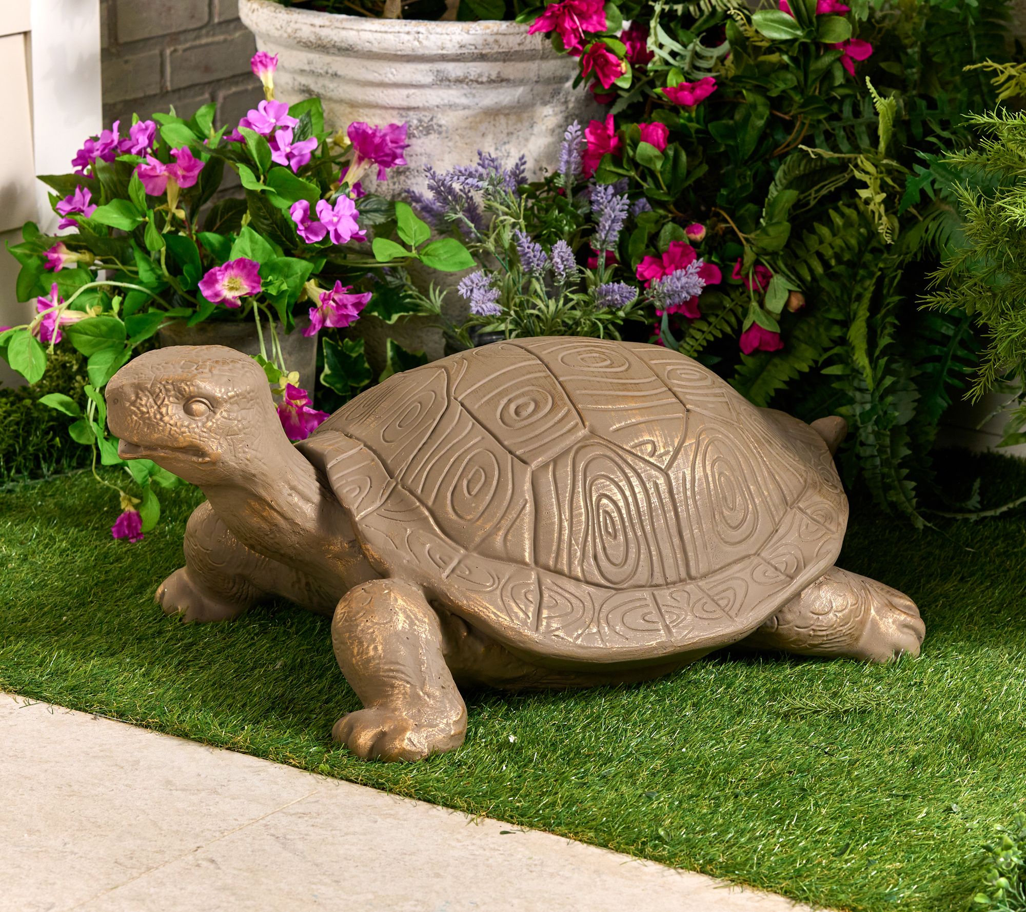 "As Is" 26" Oversized Outdoor Lawn Turtle by Kim Gravel
