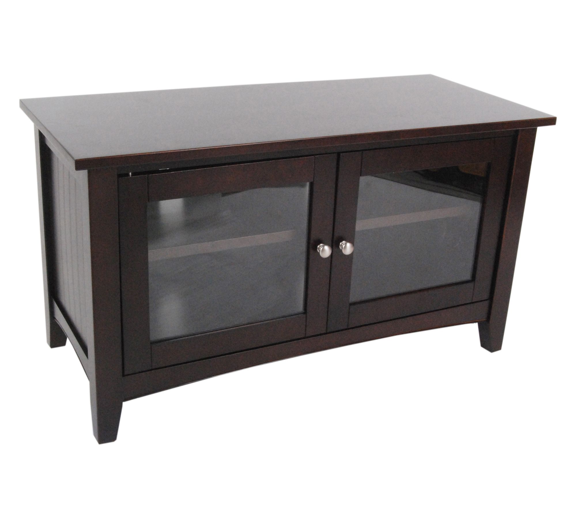 Shaker Cottage 36" TV Stand Storage & OrganizerGlass Cabinet