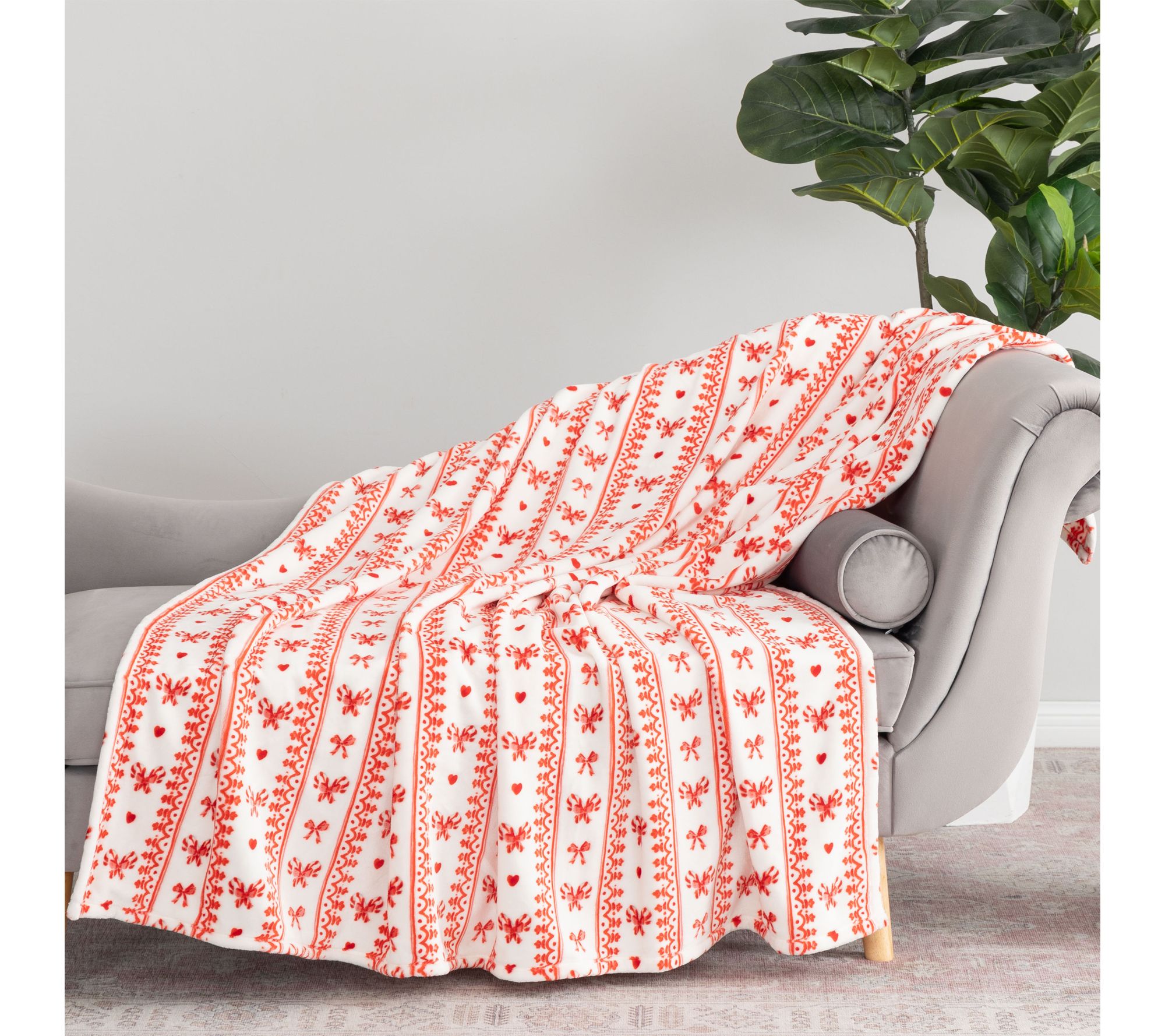 Berkshire Oversized Holiday Throw with Plush Gift Bag