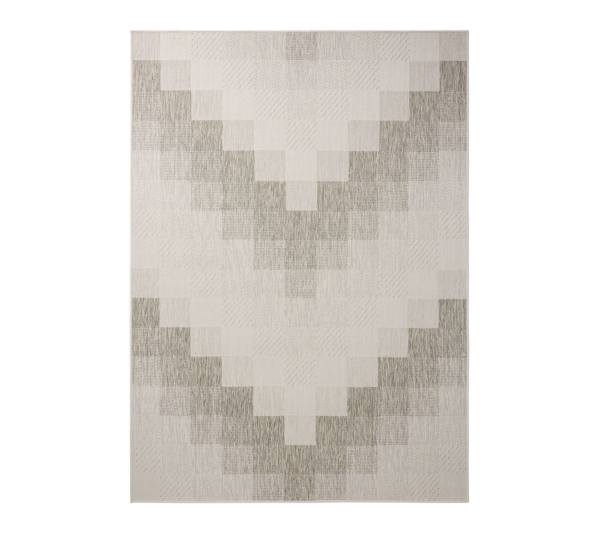 NMNY Patio Country Ombre Chevron 4x5 Indoor/Outdoor Rug