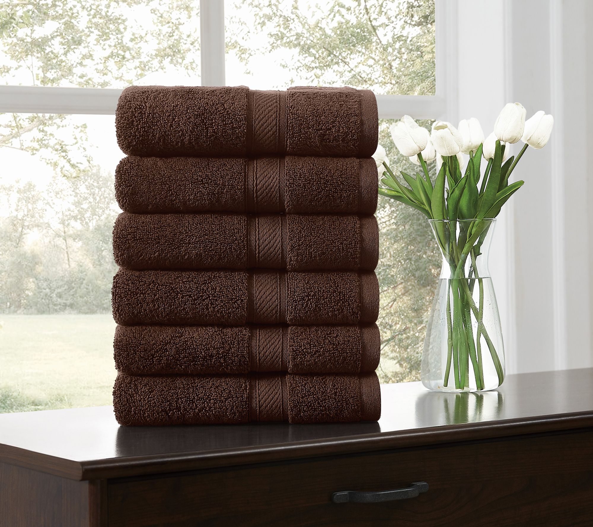 Royal Velvet Regal Plush 6-Piece Hand Towel