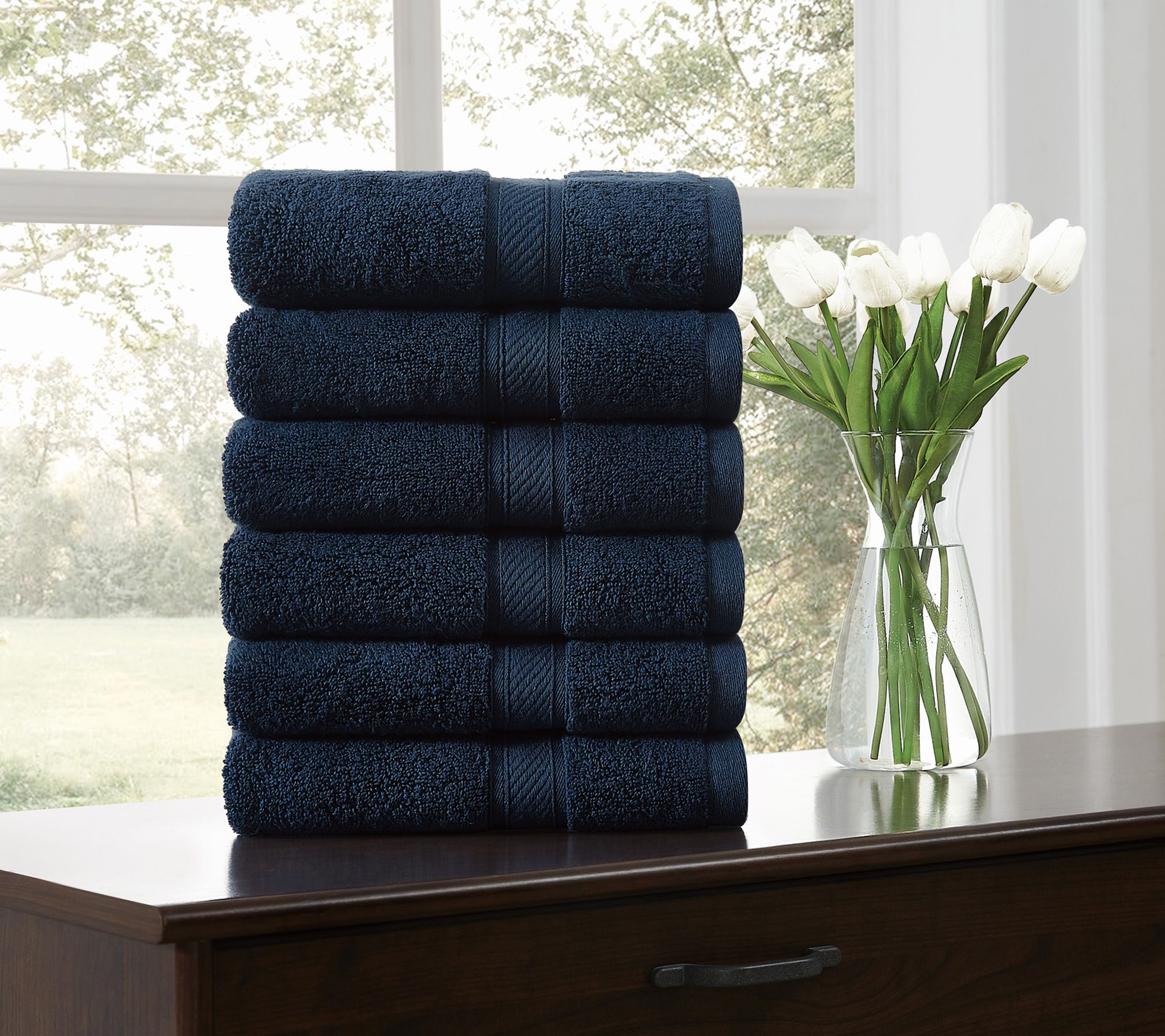 Royal Velvet Regal Plush 6-Piece Hand Towel