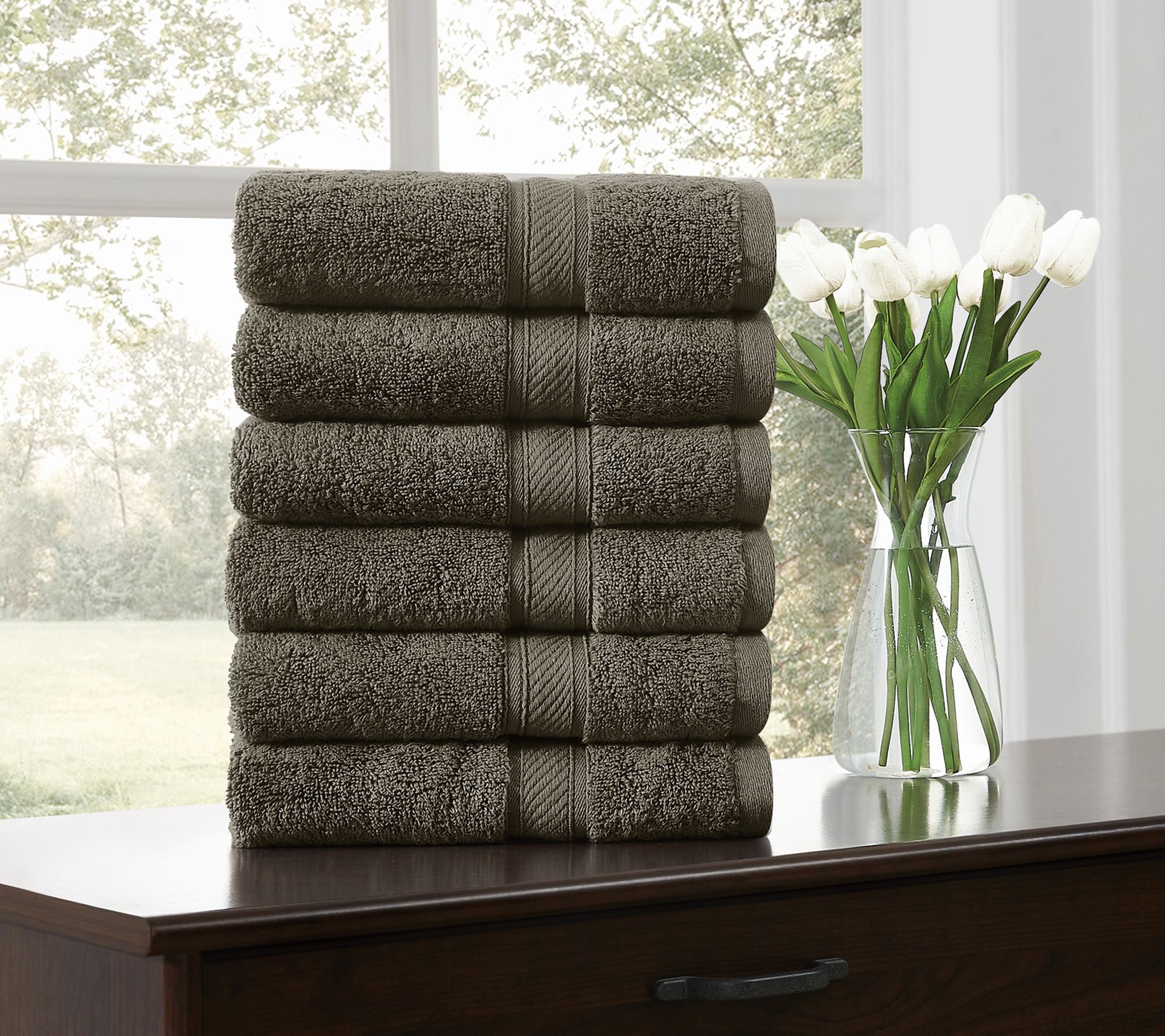 Royal Velvet Regal Plush 6-Piece Hand Towel