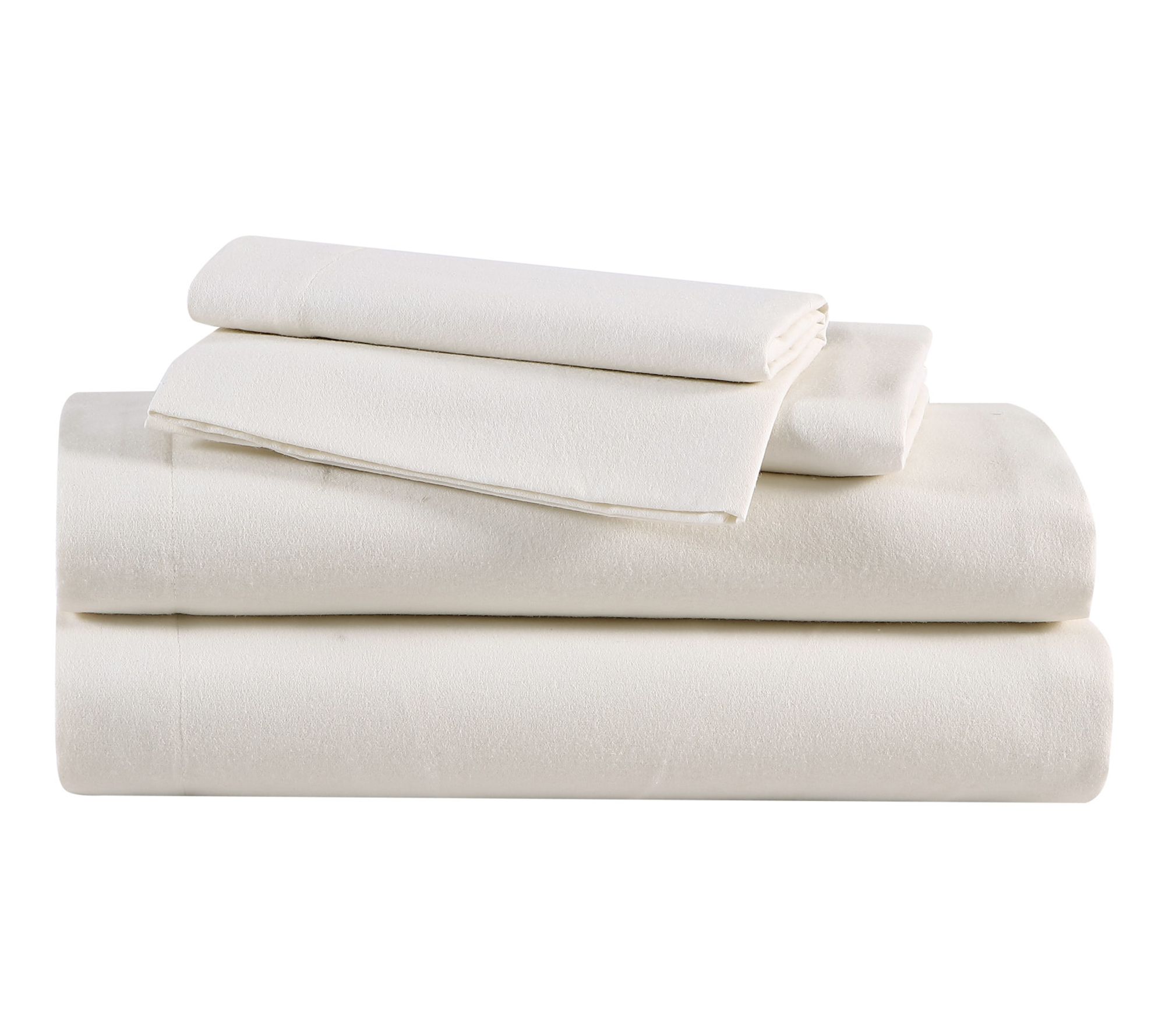 Eddie Bauer Solid Ivory Cotton King Sheet Set