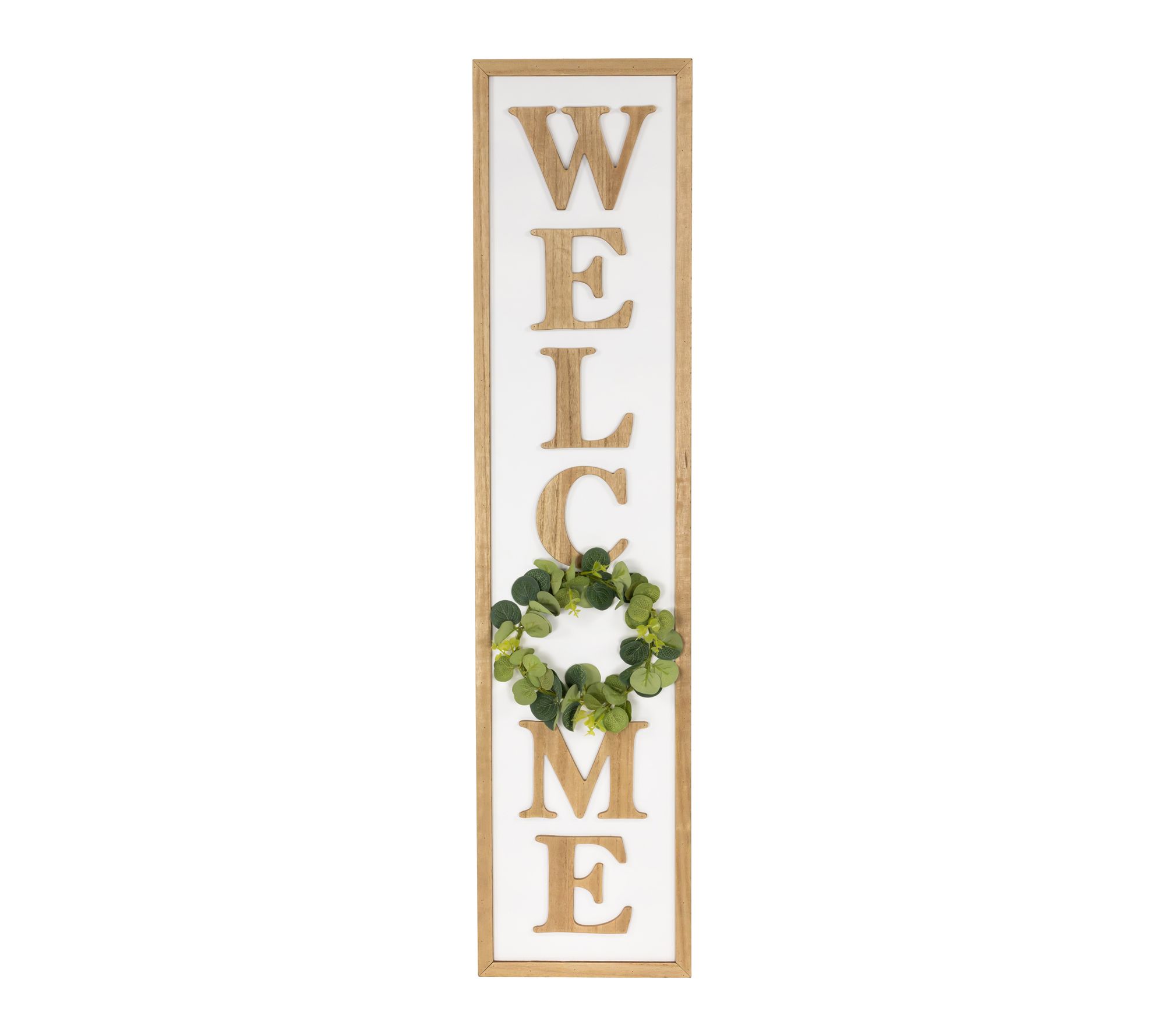 Northlight Welcome Wooden Framed Outdoor PorchSign - 40"