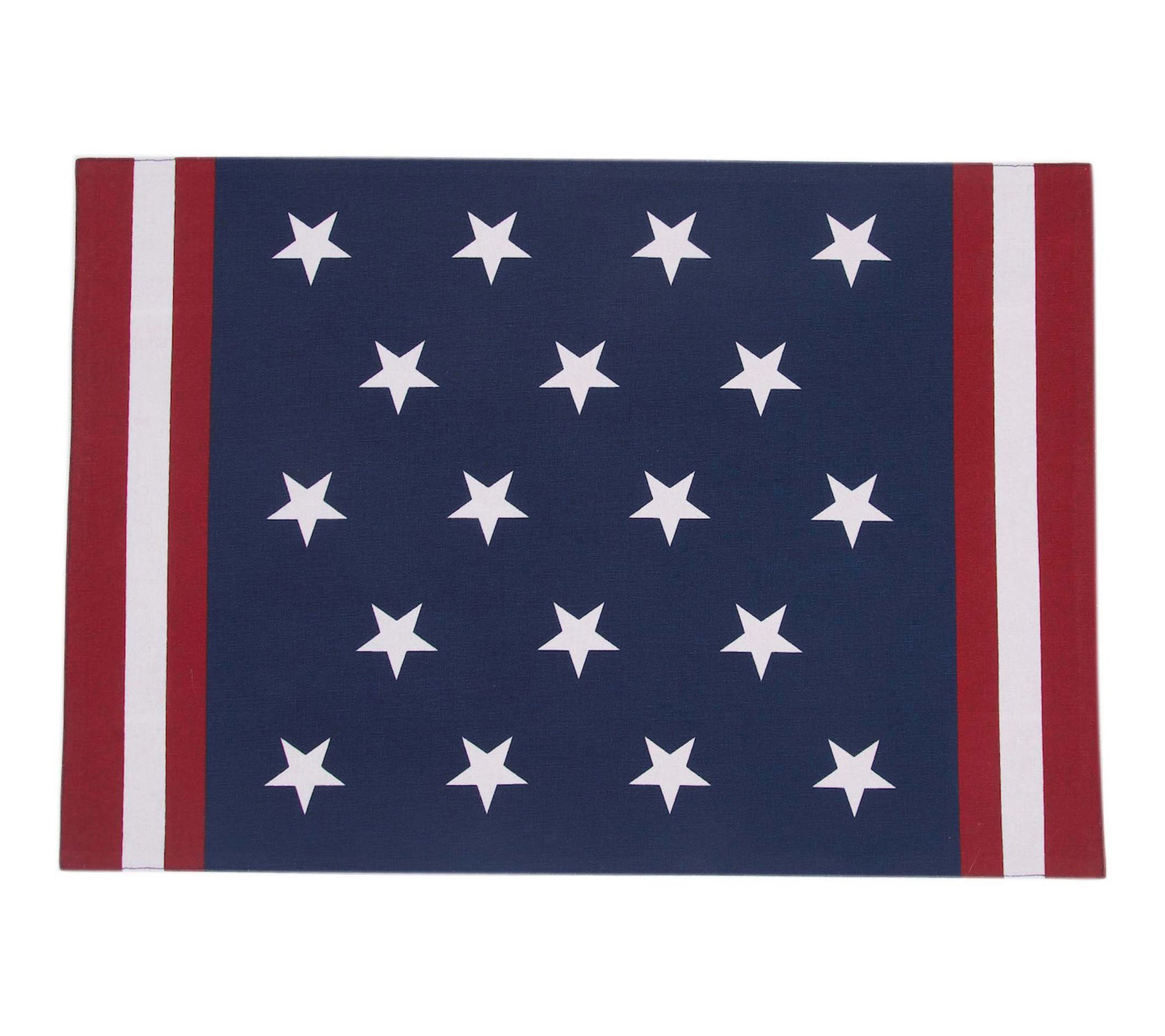 Stars & Stripes Reversible Placemats Set of 6 by Valerie