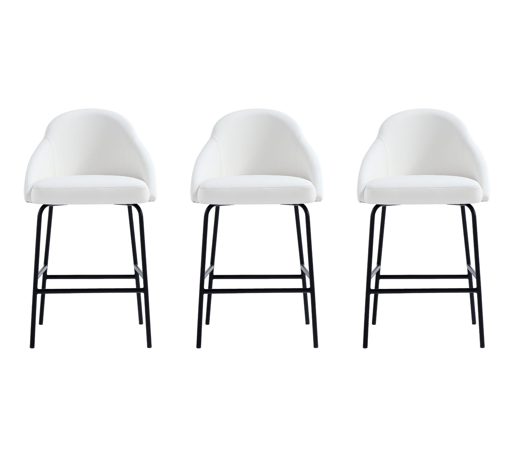 Manhattan Comfort Gracie Upholstered Counter Stool - Set of 3