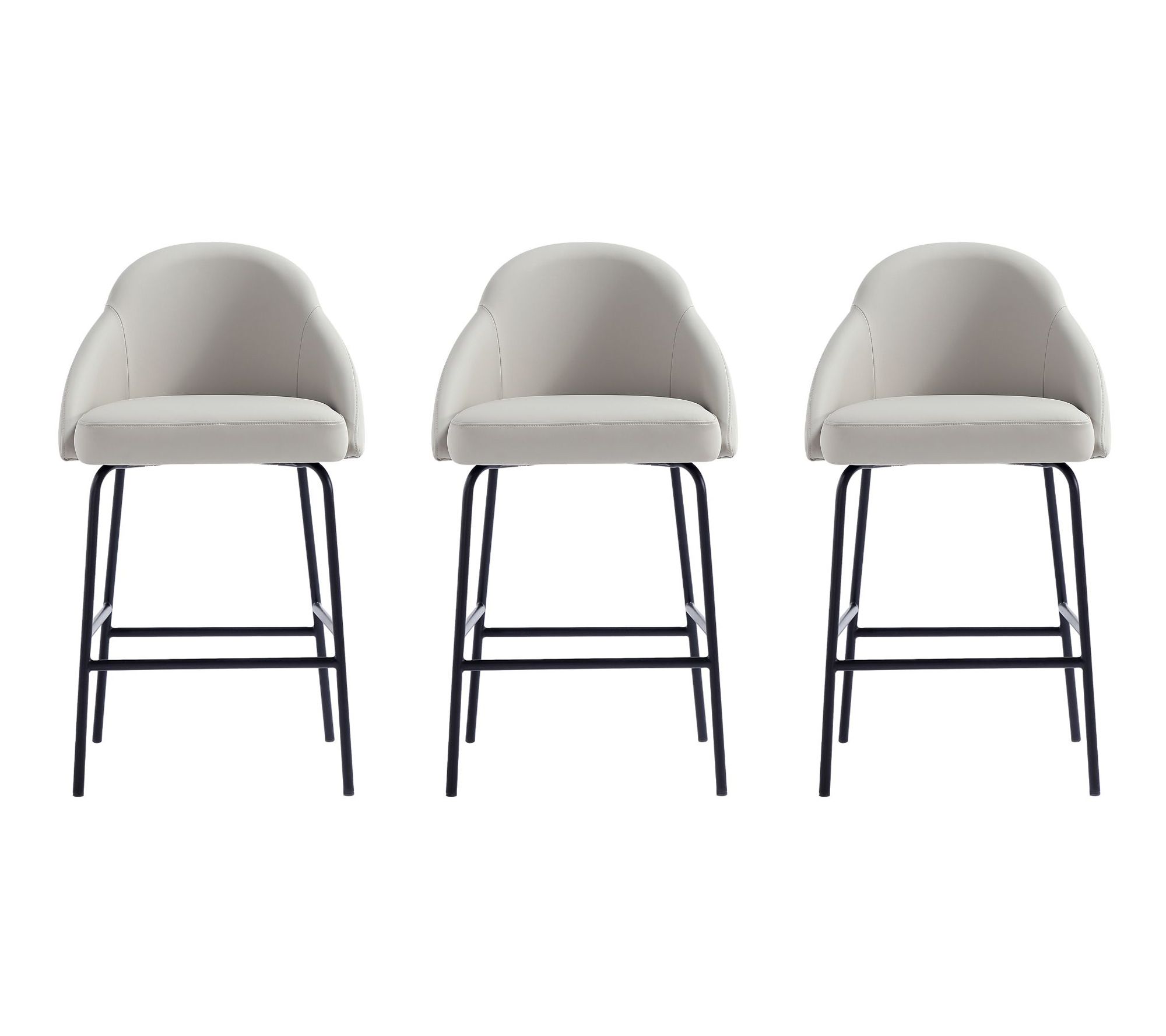 Manhattan Comfort Gracie Upholstered Counter Stool - Set of 3