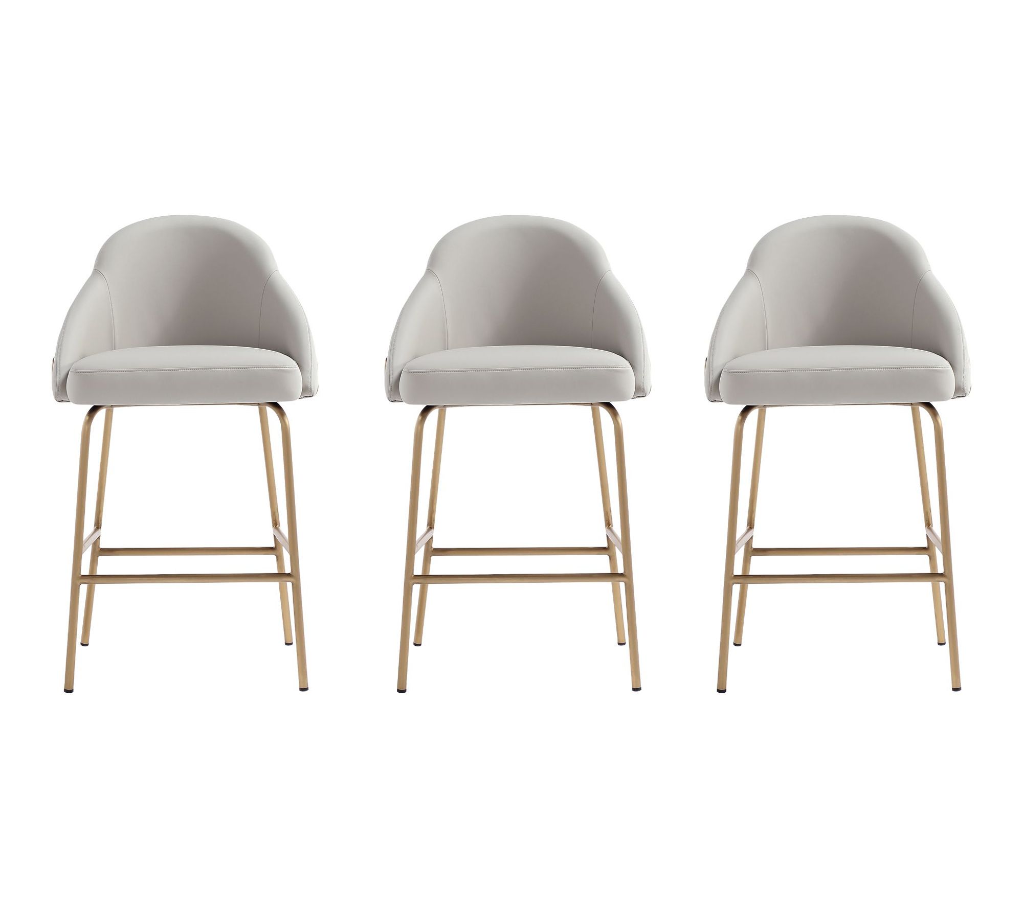 Manhattan Comfort Gracie Upholstered Counter Stool - Set of 3