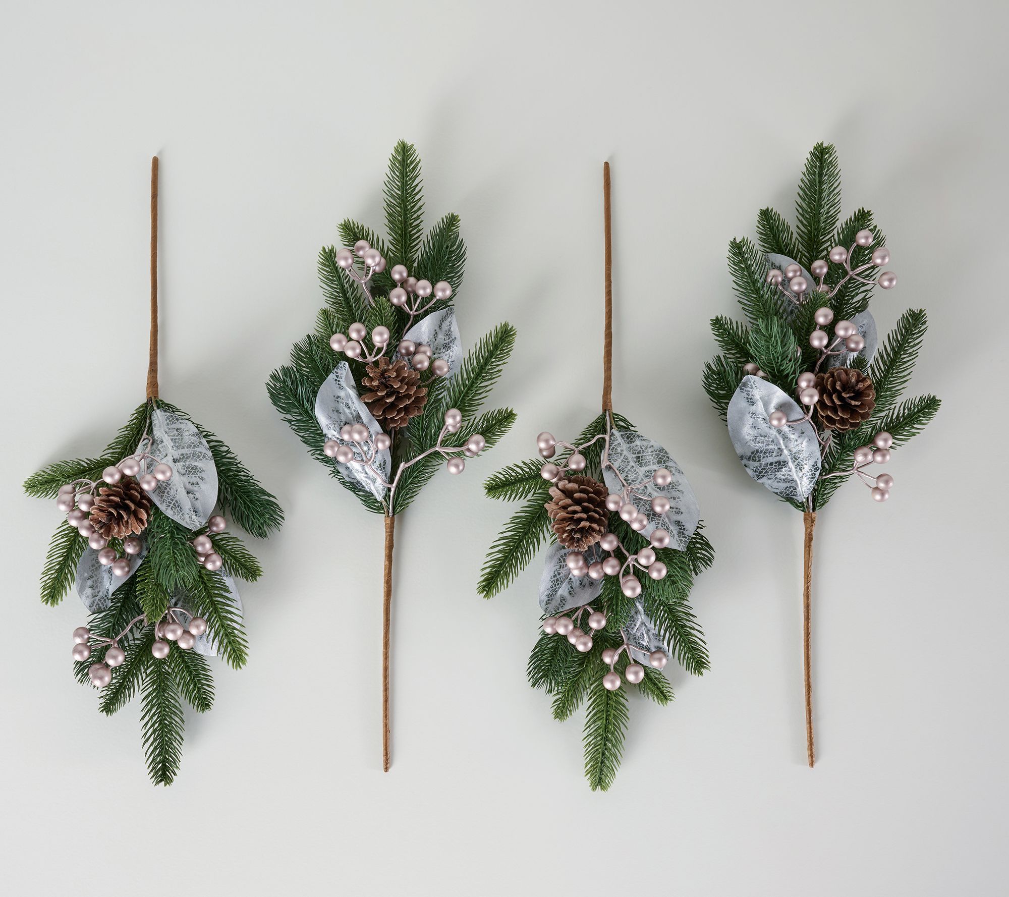 Home Reflections Set of 4 Pine Needle Picks