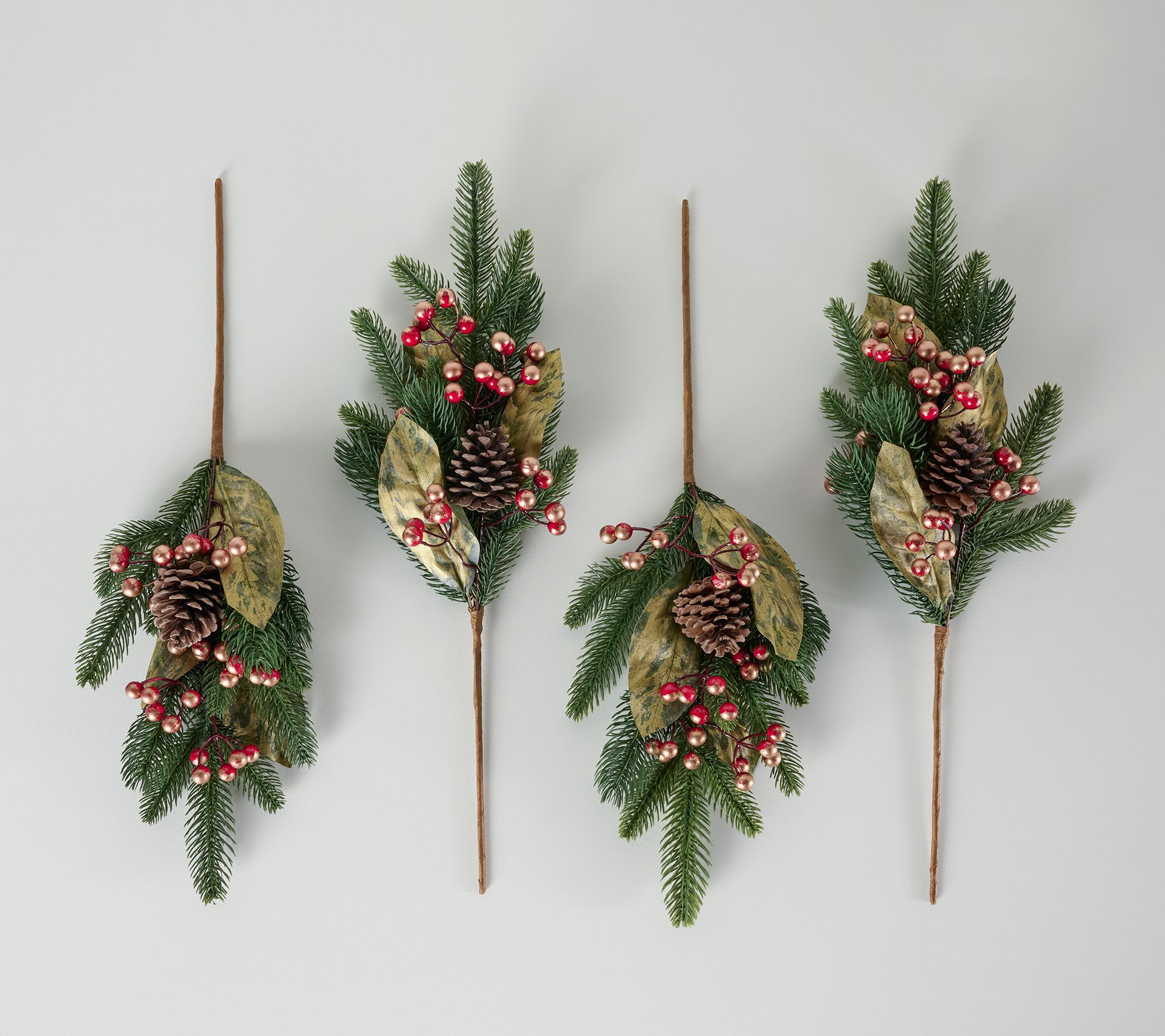 Home Reflections Set of 4 Pine Needle Picks