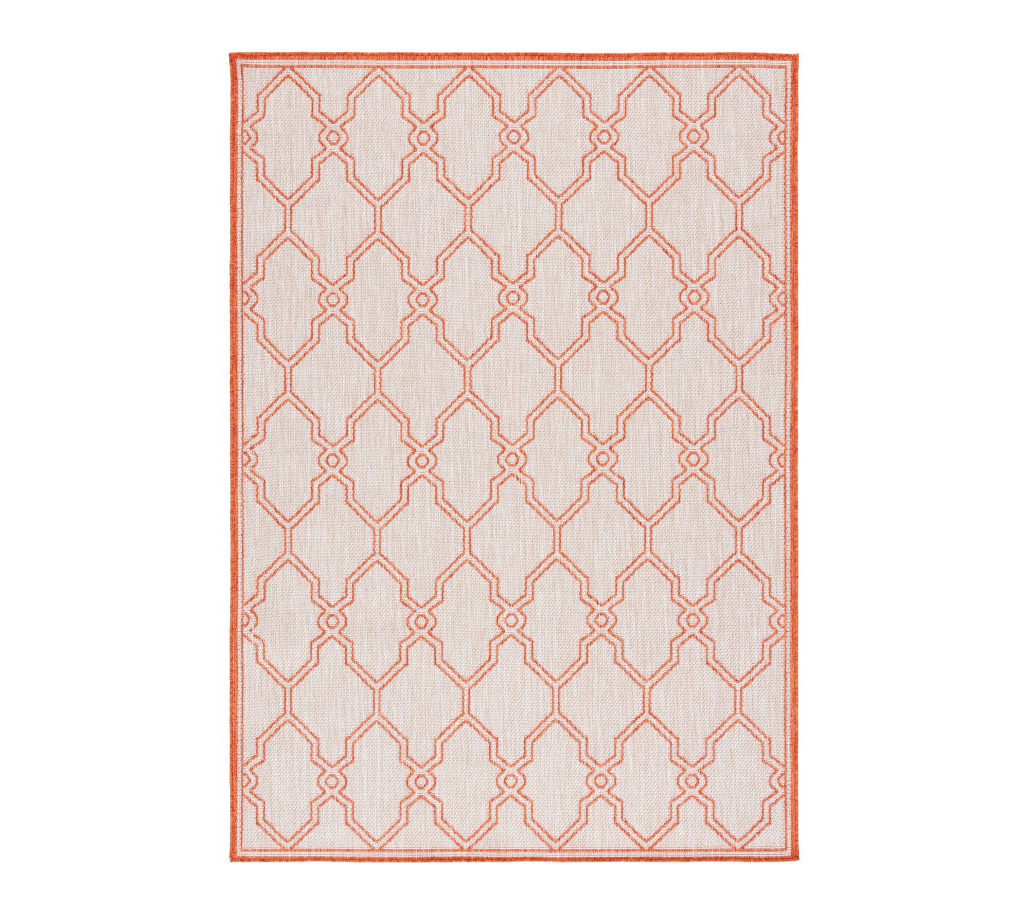 Beach House Cas bah 5'-3" x 7'- 6" Round Outdoo r Rug by Valeri