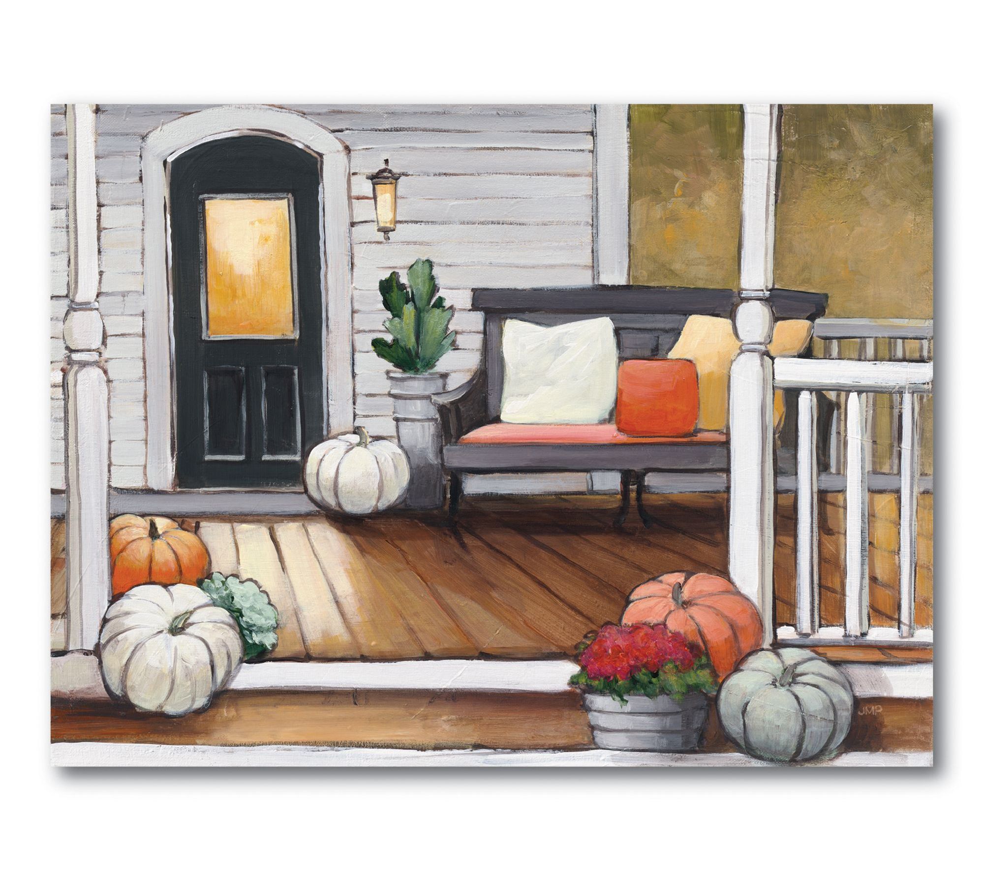 Courtside Market October Evening Gallery-Wrapped Canvas