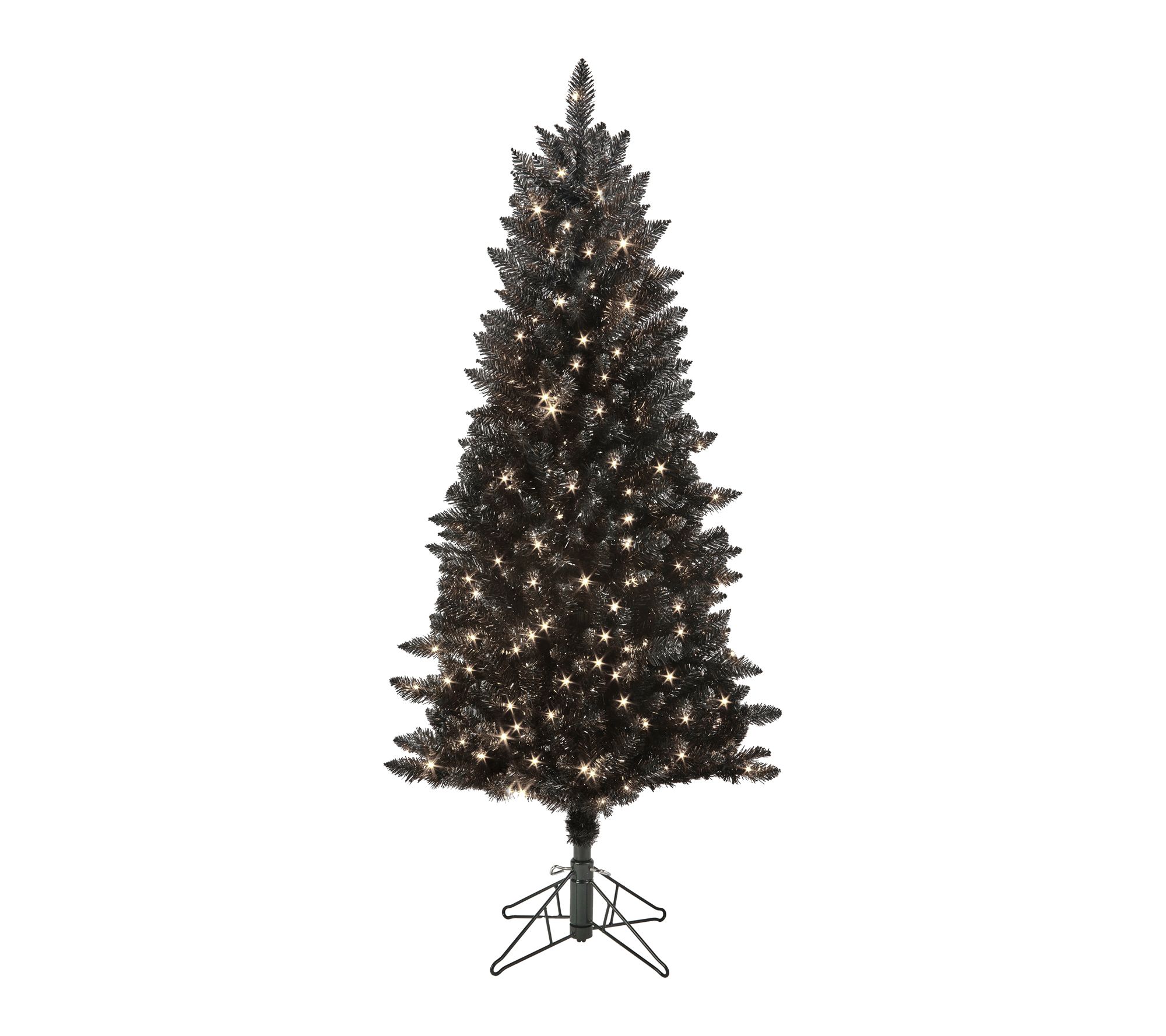 5' Dual-Lit EZ Plug Black Forest Christmas Tree by Valerie