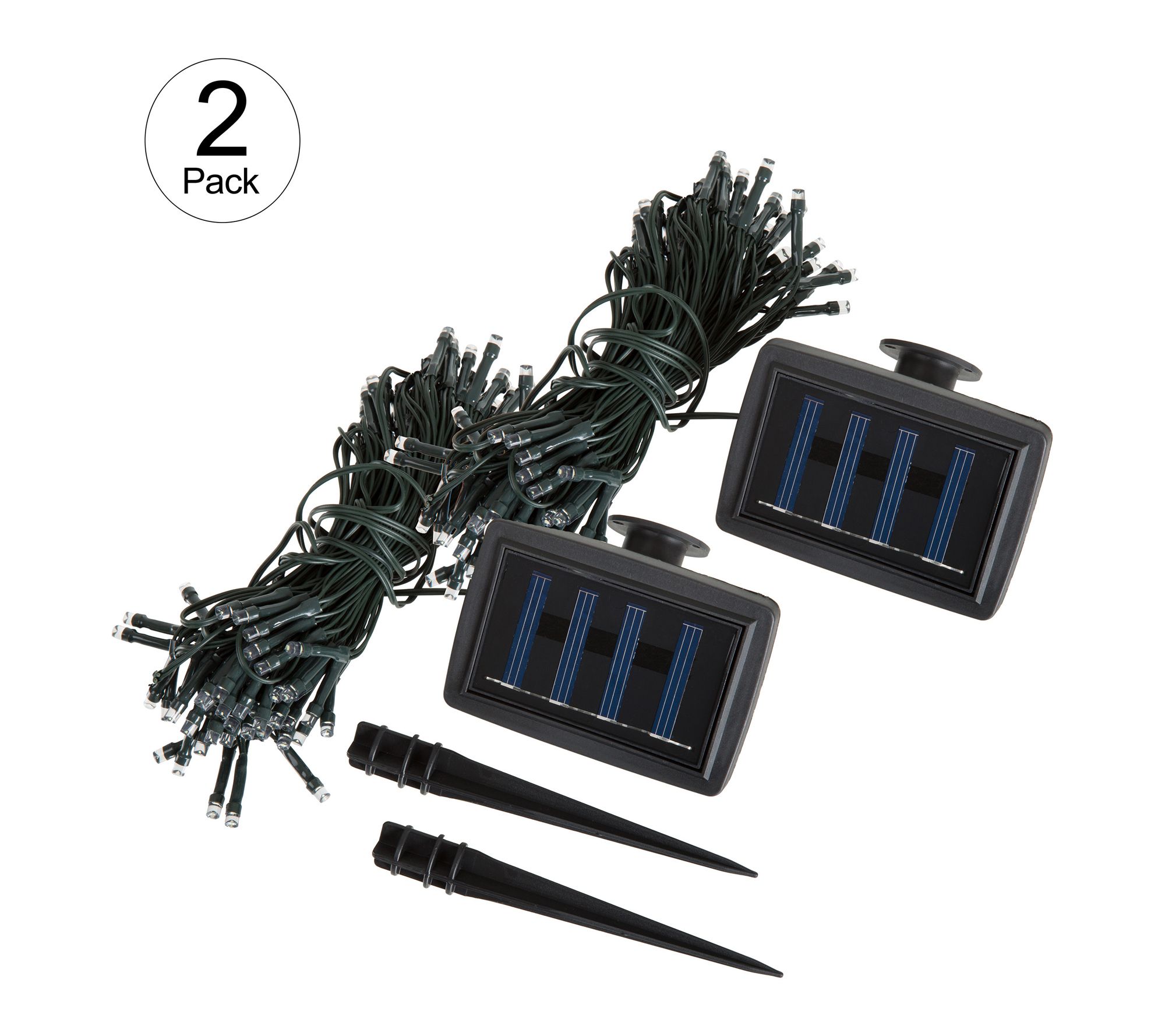 Pure Garden 2 Solar Powered 39' White Fairy String Lights