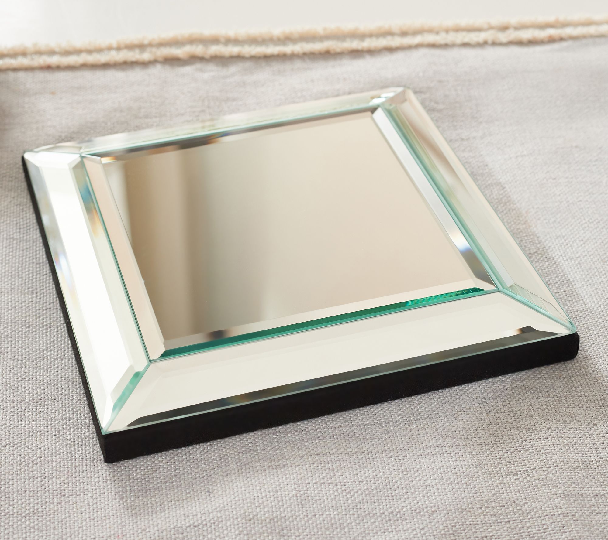 8" Beveled Square Mirror Accent by Valerie