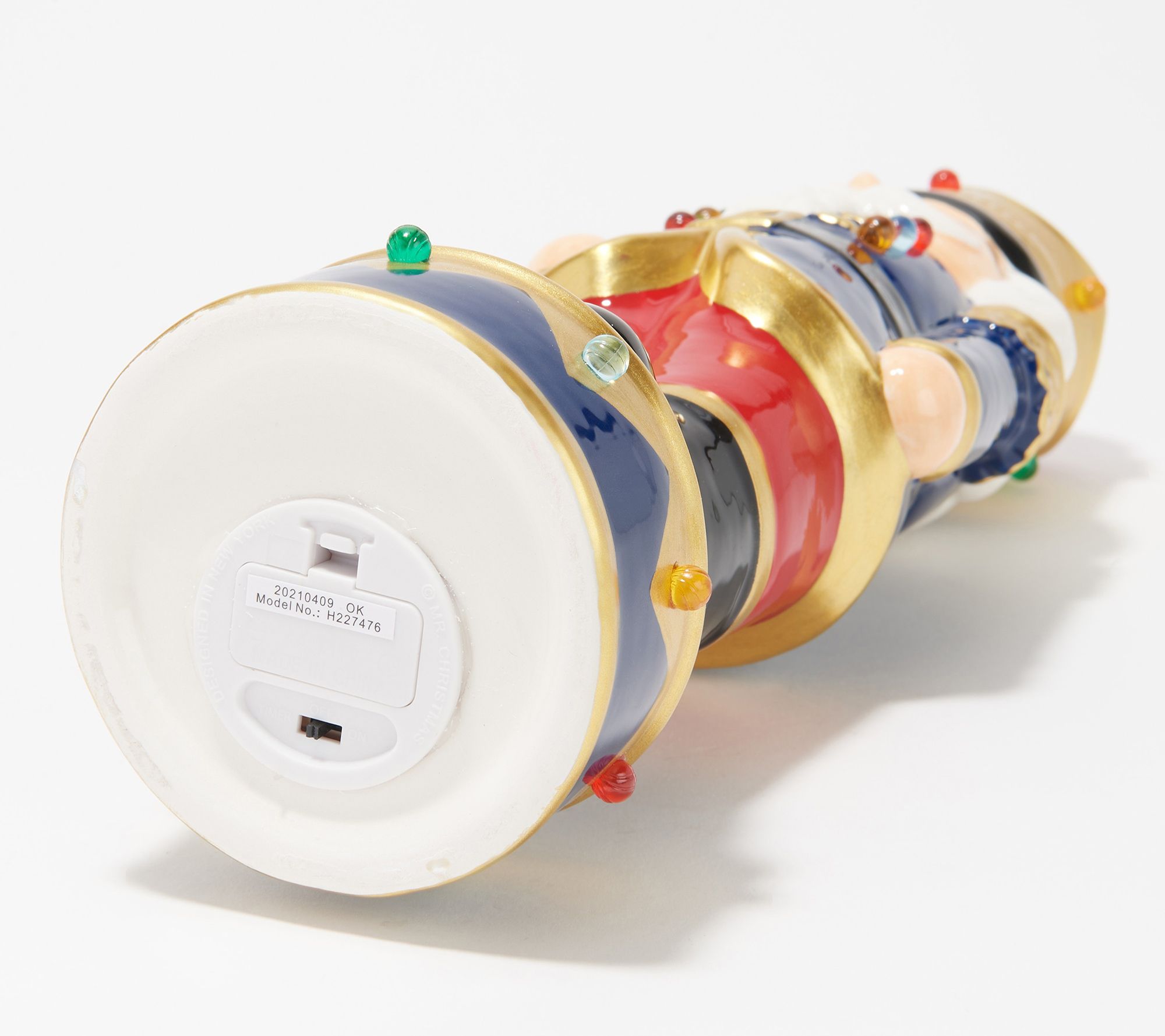 Mr. Christmas Set of 2 12" Ceramic Nostalgic Nutcrackers