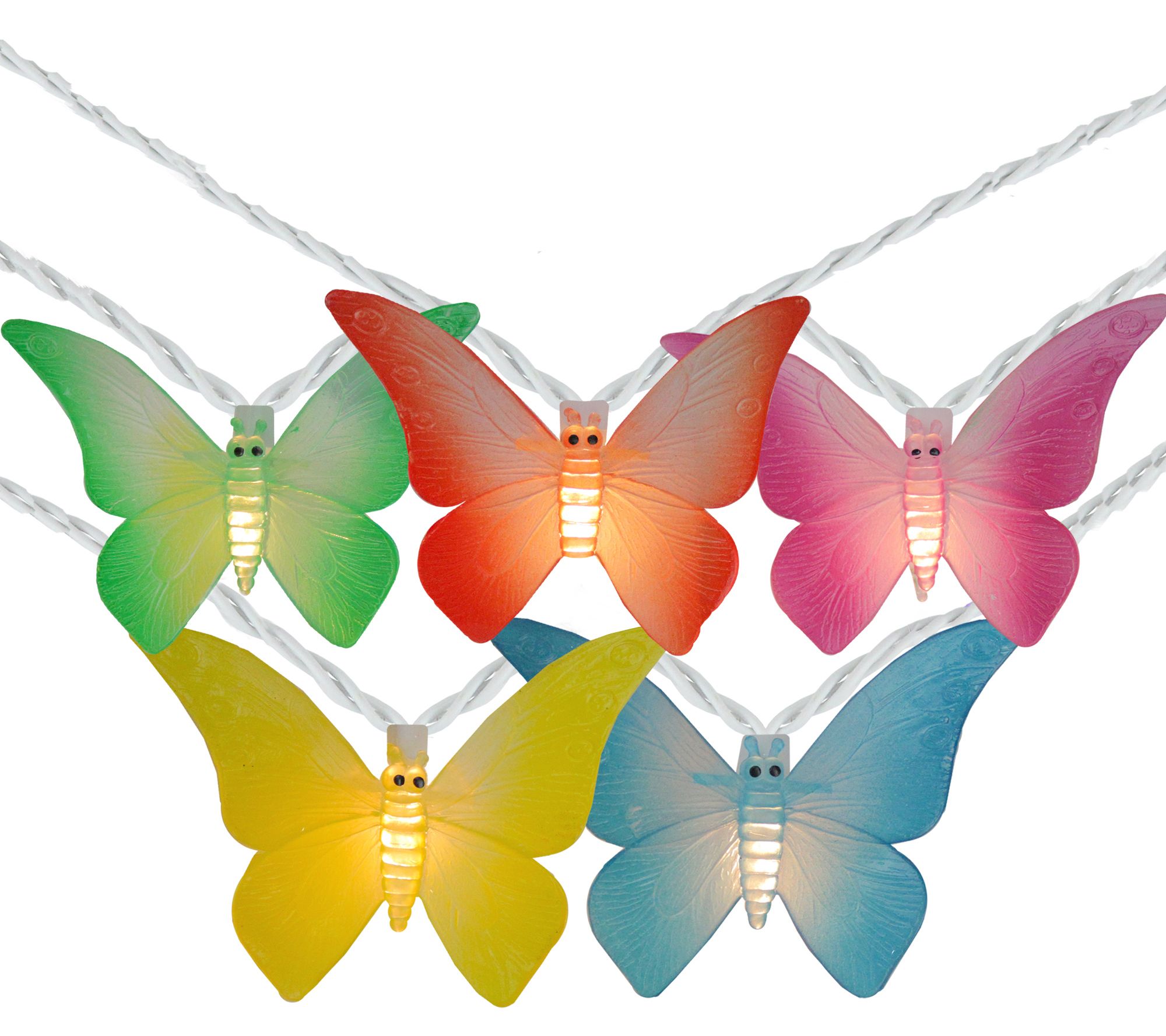 Northlight 10 Summer Butterfly Outdoor Patio Sting Light Set