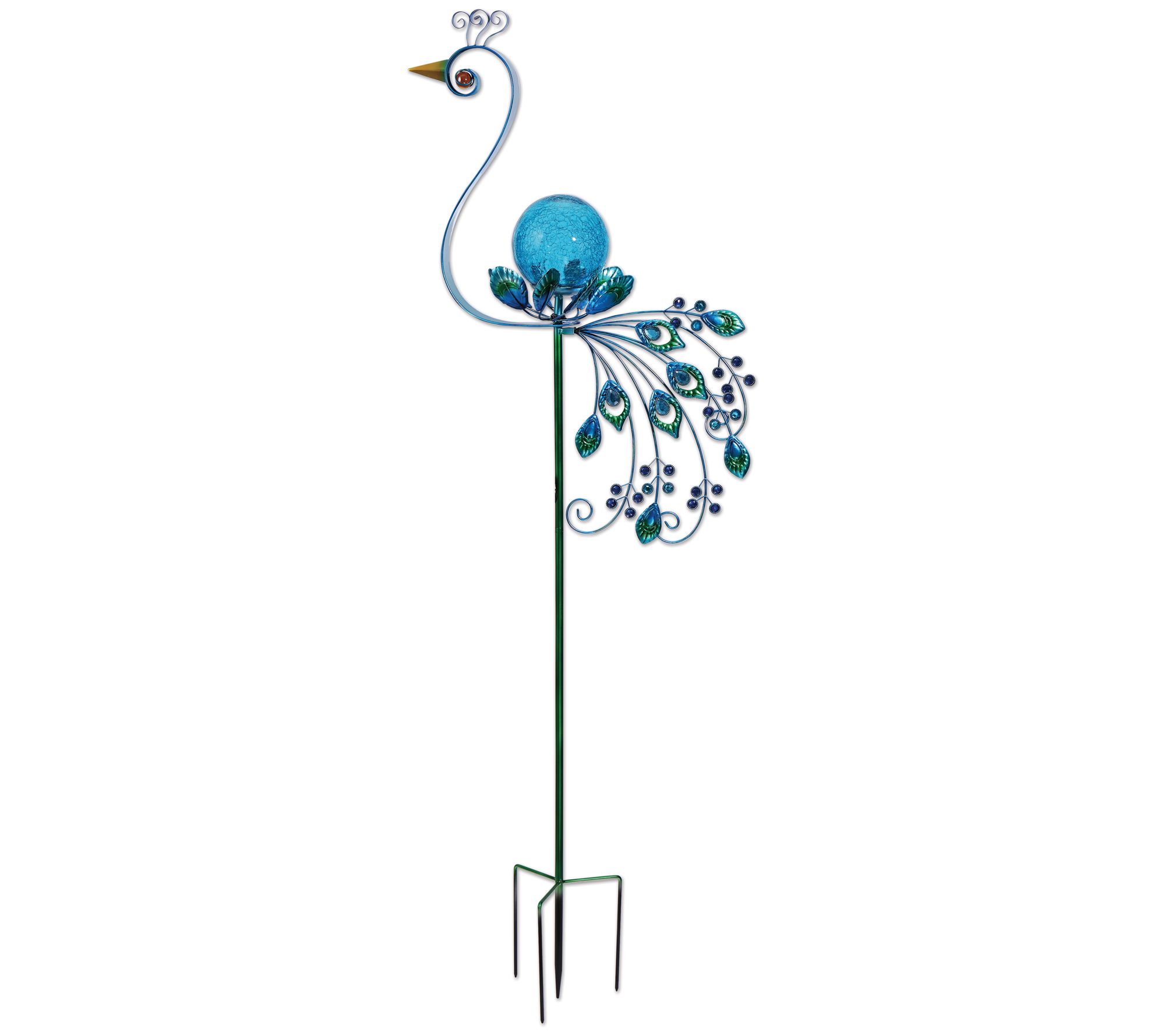 SVD 60.25" Solar Peacock Spinner Stake