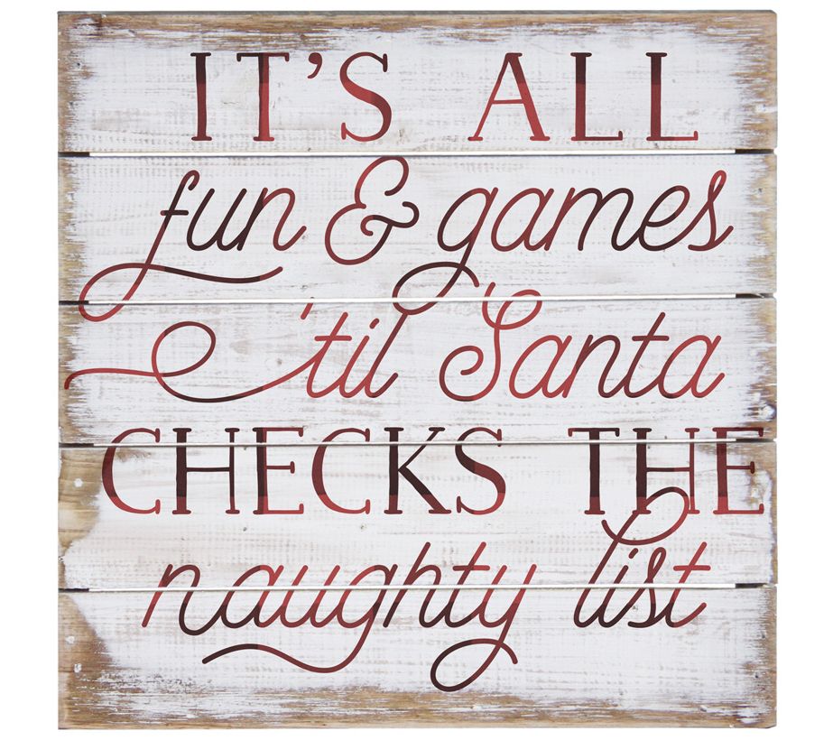 Naughty List. Pallet Petite By Sincere Surroundings. - QVC.com