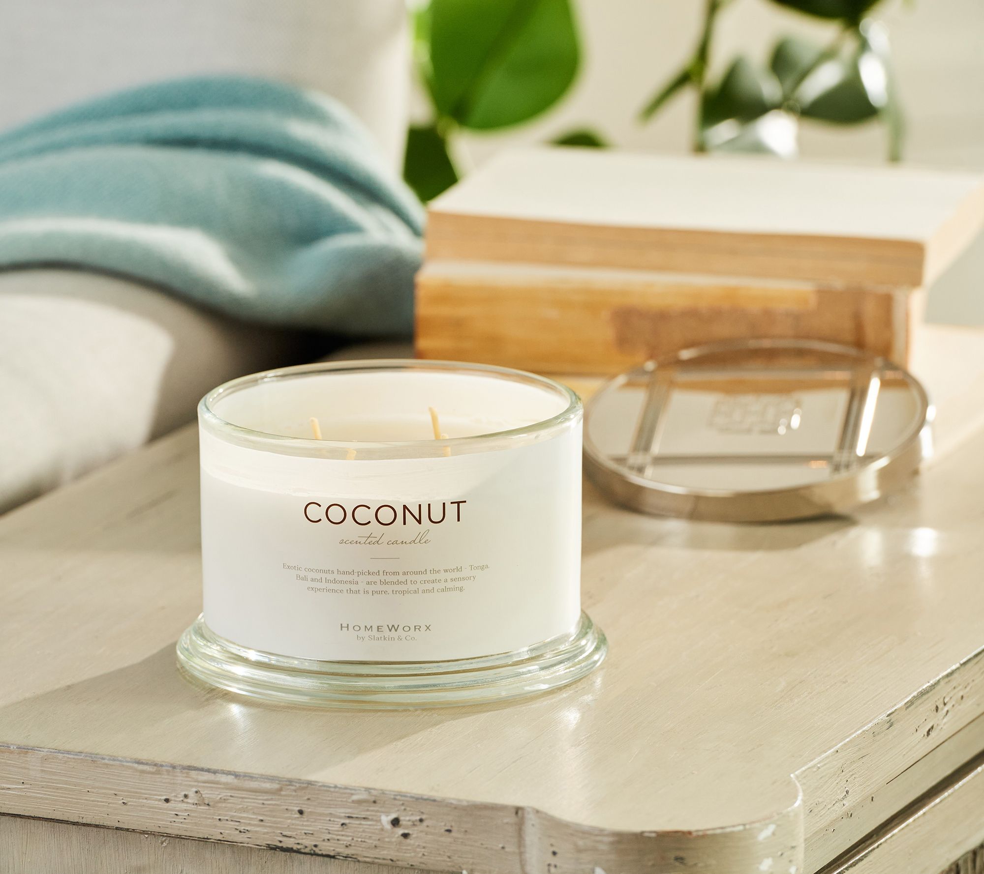 HomeWorx by Slatkin & Co. Single Note Coconut 18oz Candle