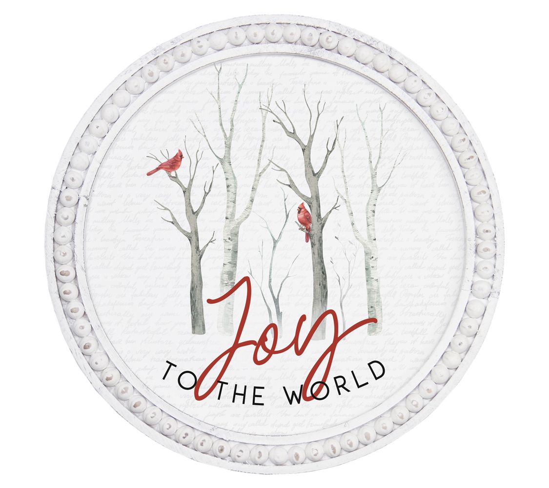 "Joy To The World" Beaded Art By Sincere Surroudings