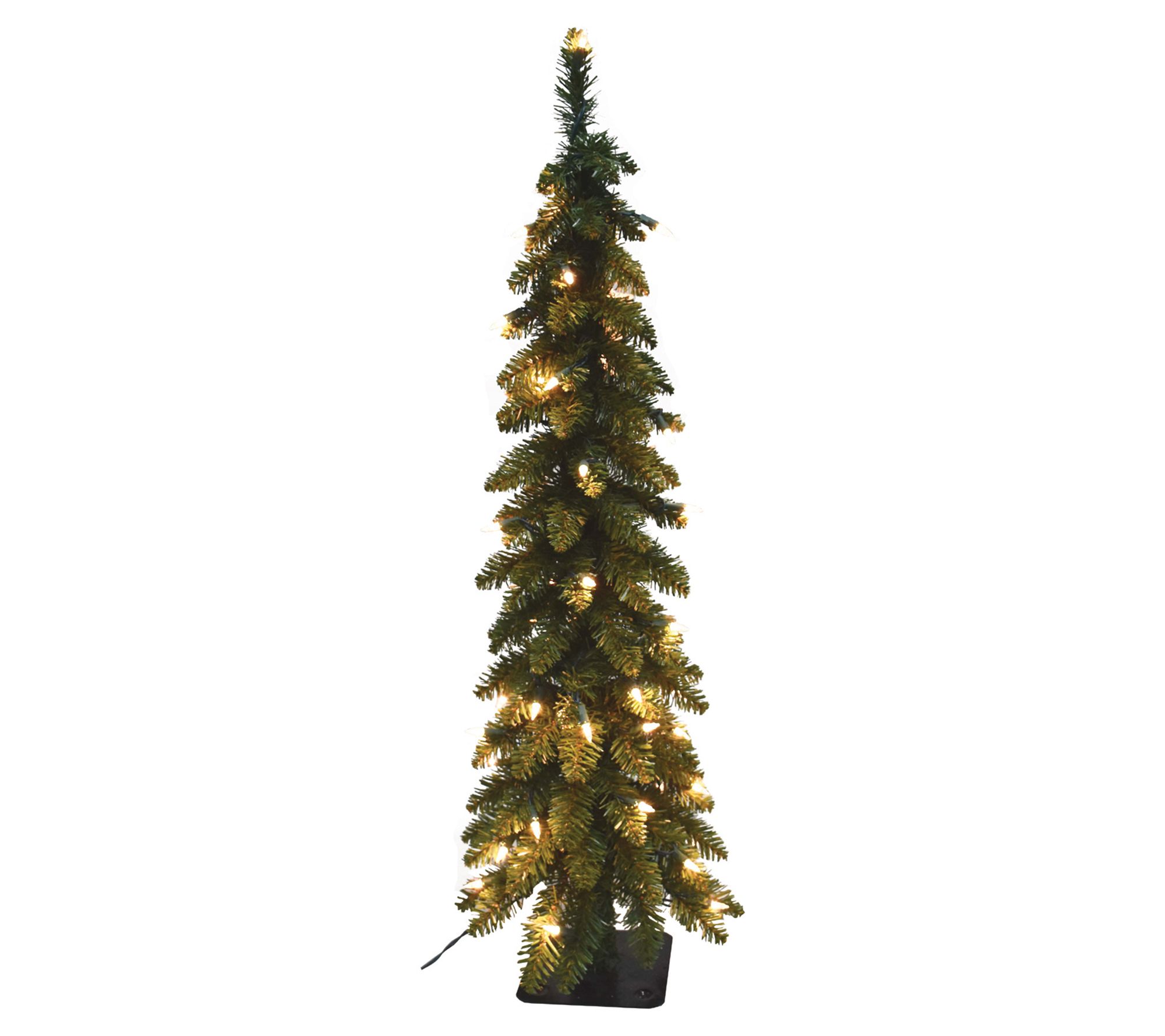 Santa's Workshop 5' Prelit Pencil Slim Christmas tree