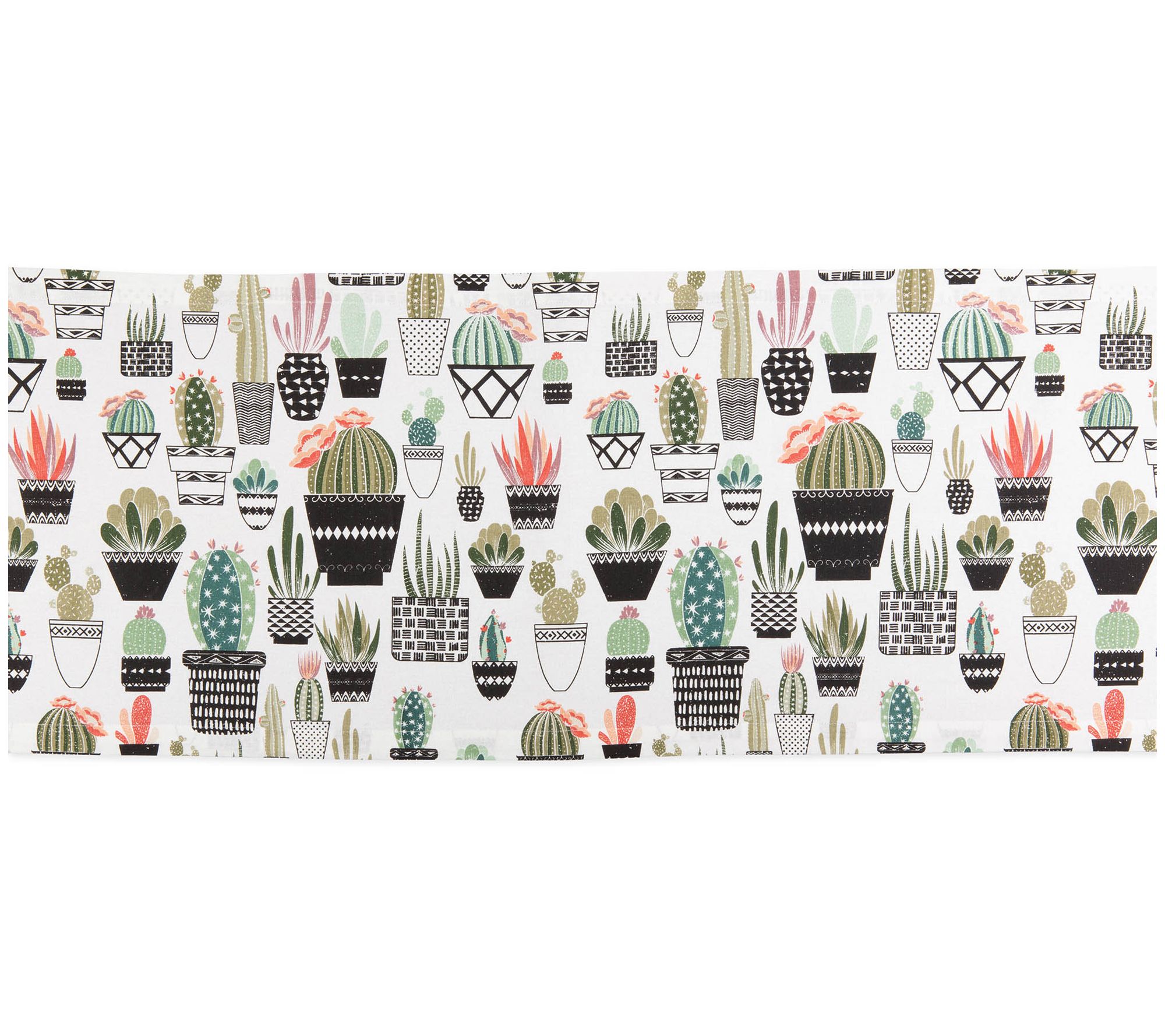 Design Imports 14" x 72" Urban Oasis Cactus Table Runner
