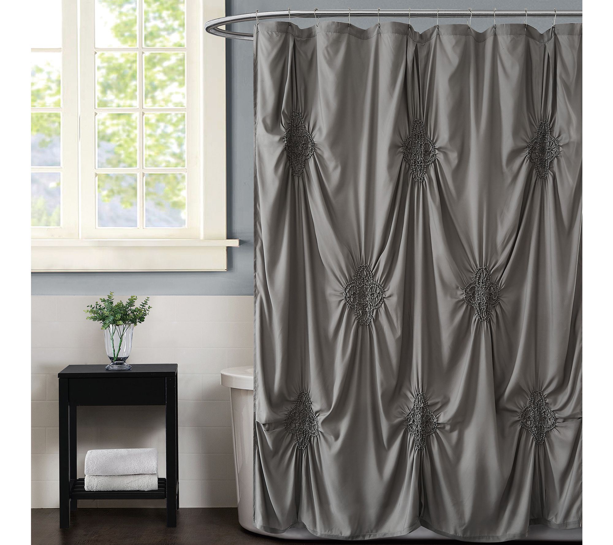 Christian Siriano NY Rouched Shower Curtain