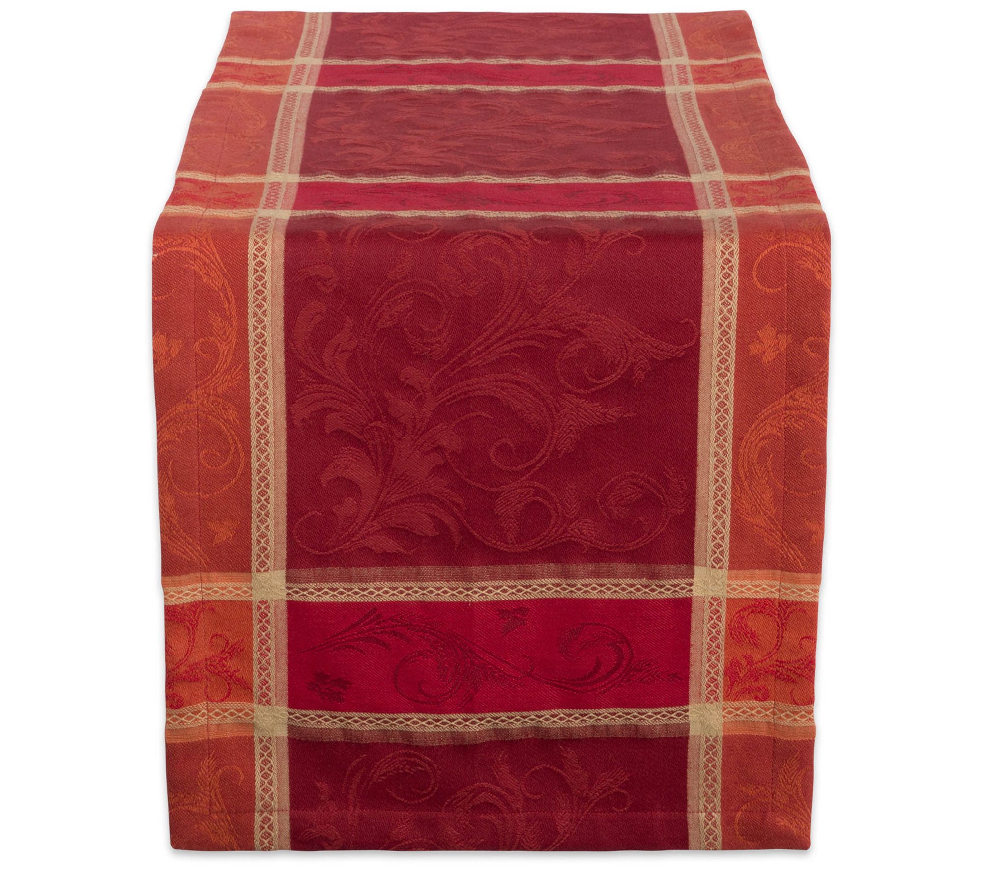 Design Imports Harvest Wheat Jacquard Table Runner 14"x72"