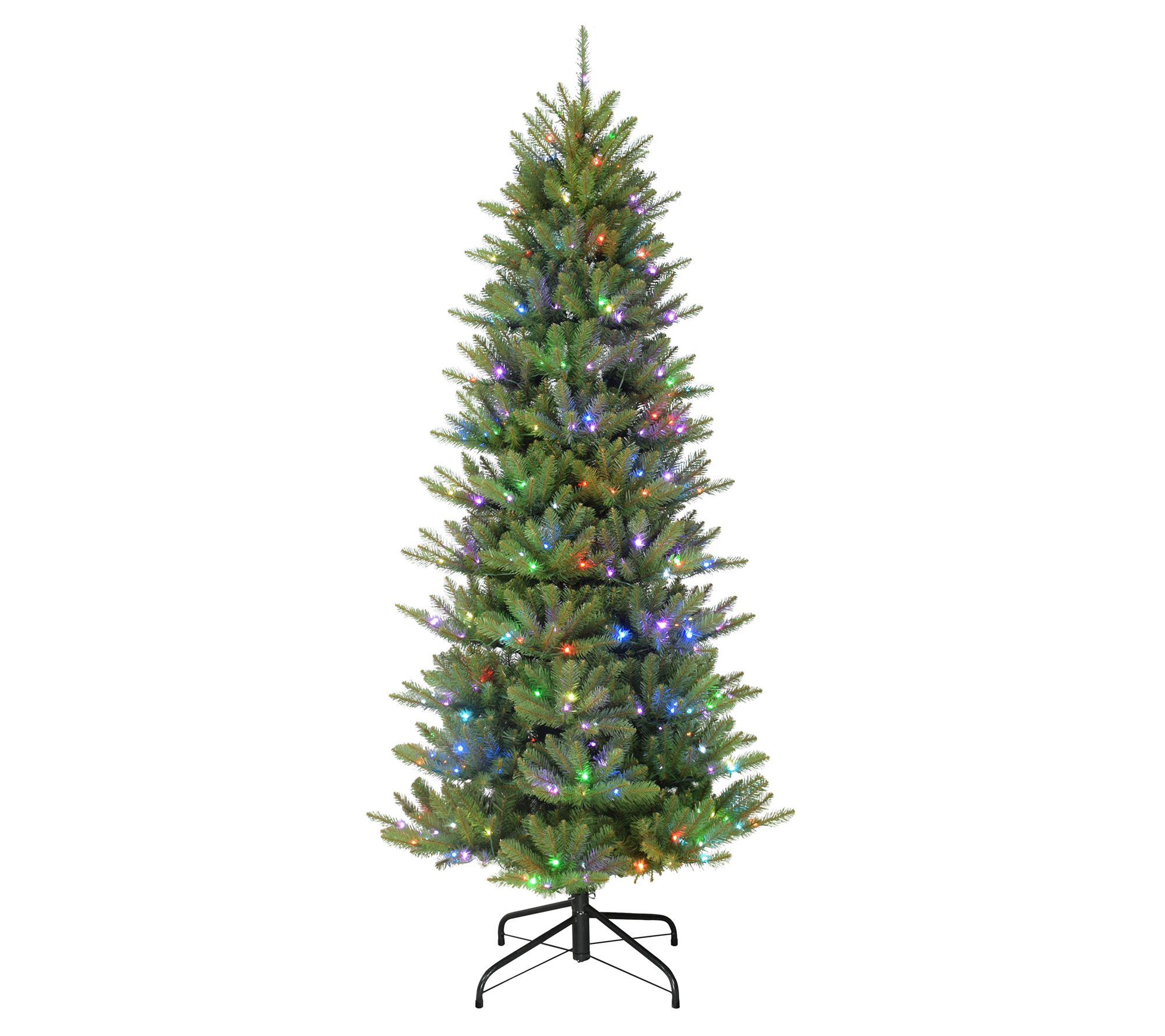 Puleo International Lit 7.5' Slim Fraser Fir Chistmas Tree
