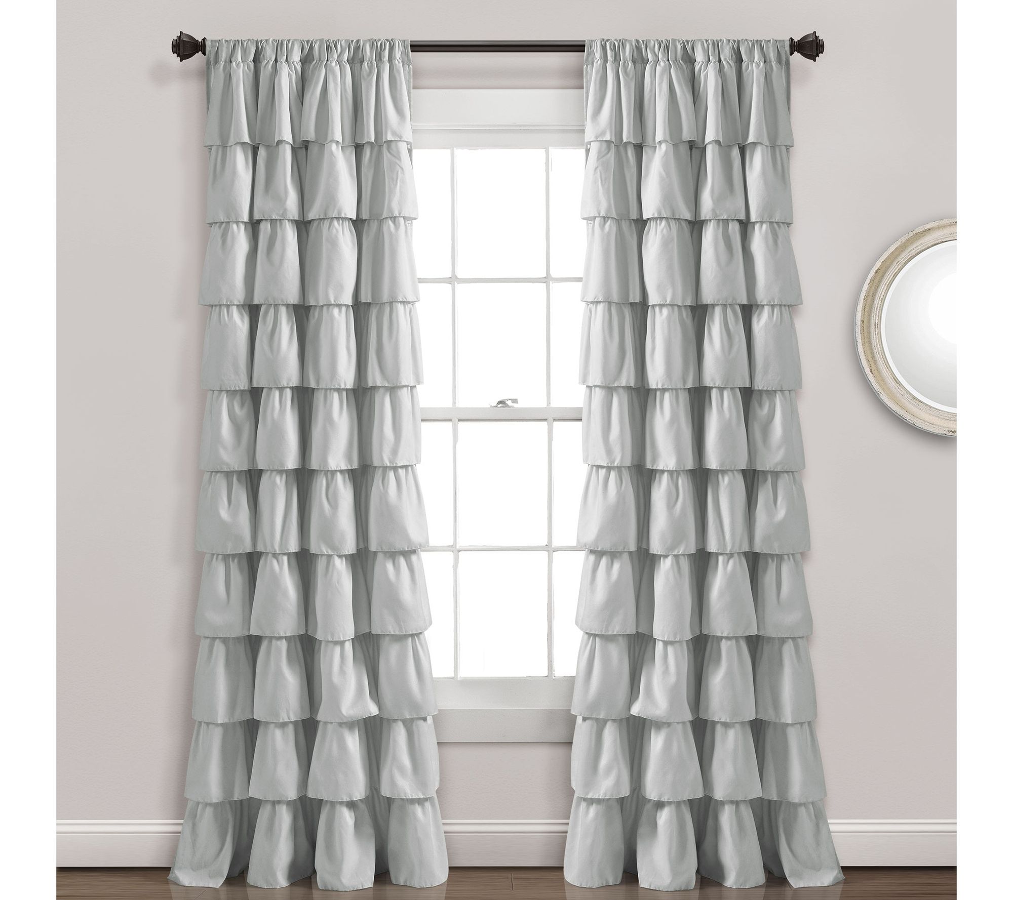 Ruffle 50" x 84" Single Window Panel by Lush Decor