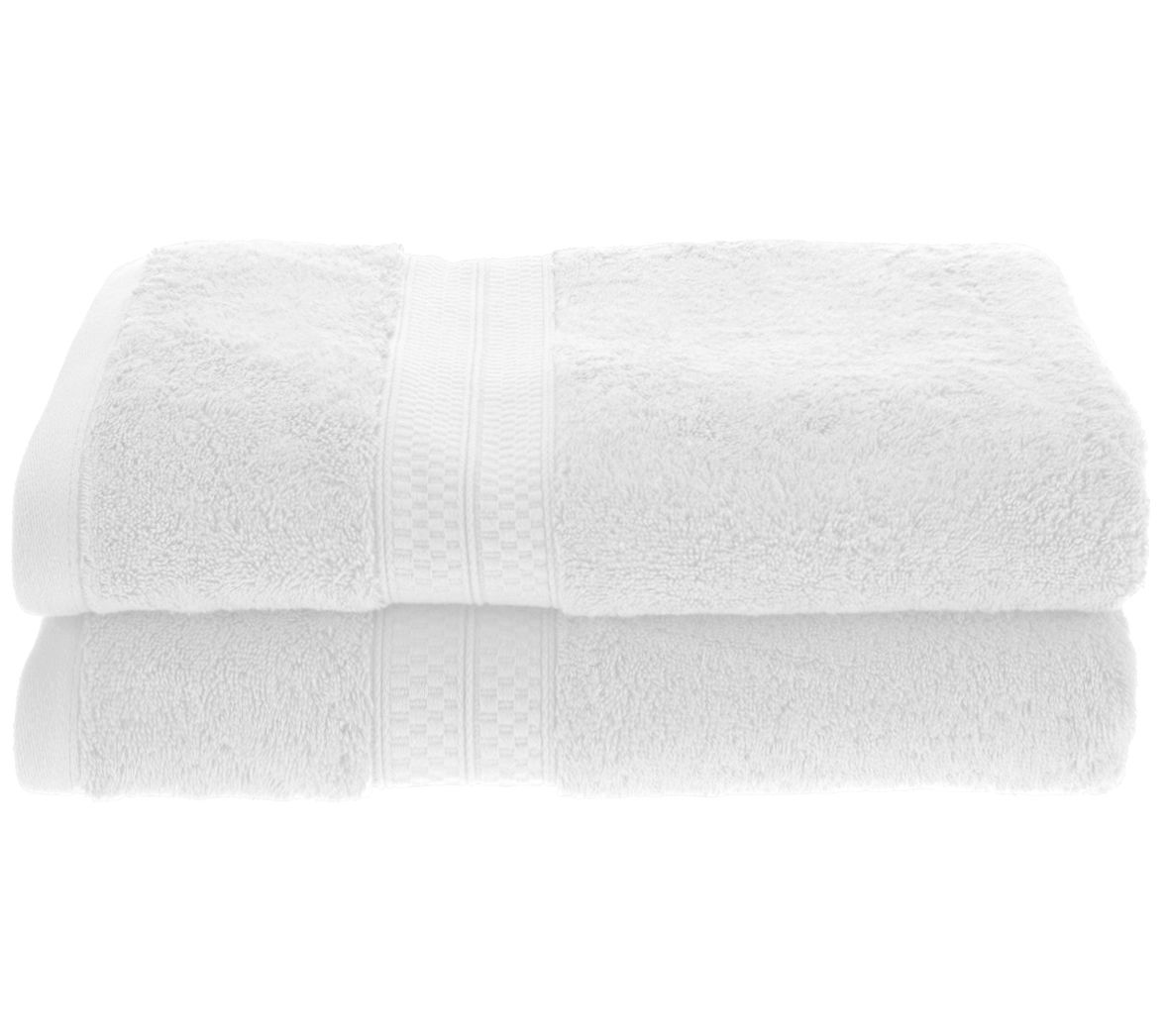 Bamboo Rayon/Cotton Bath Towel Set of 2, 650 GSM Soft