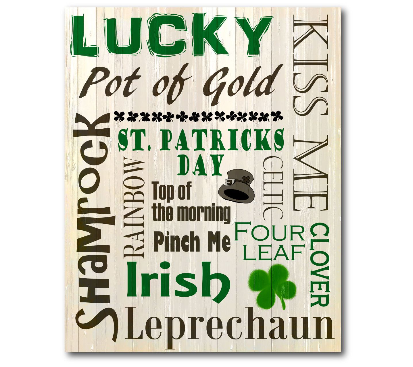 Courtside Market Luck of the Irish 16x20 CanvasWall Art