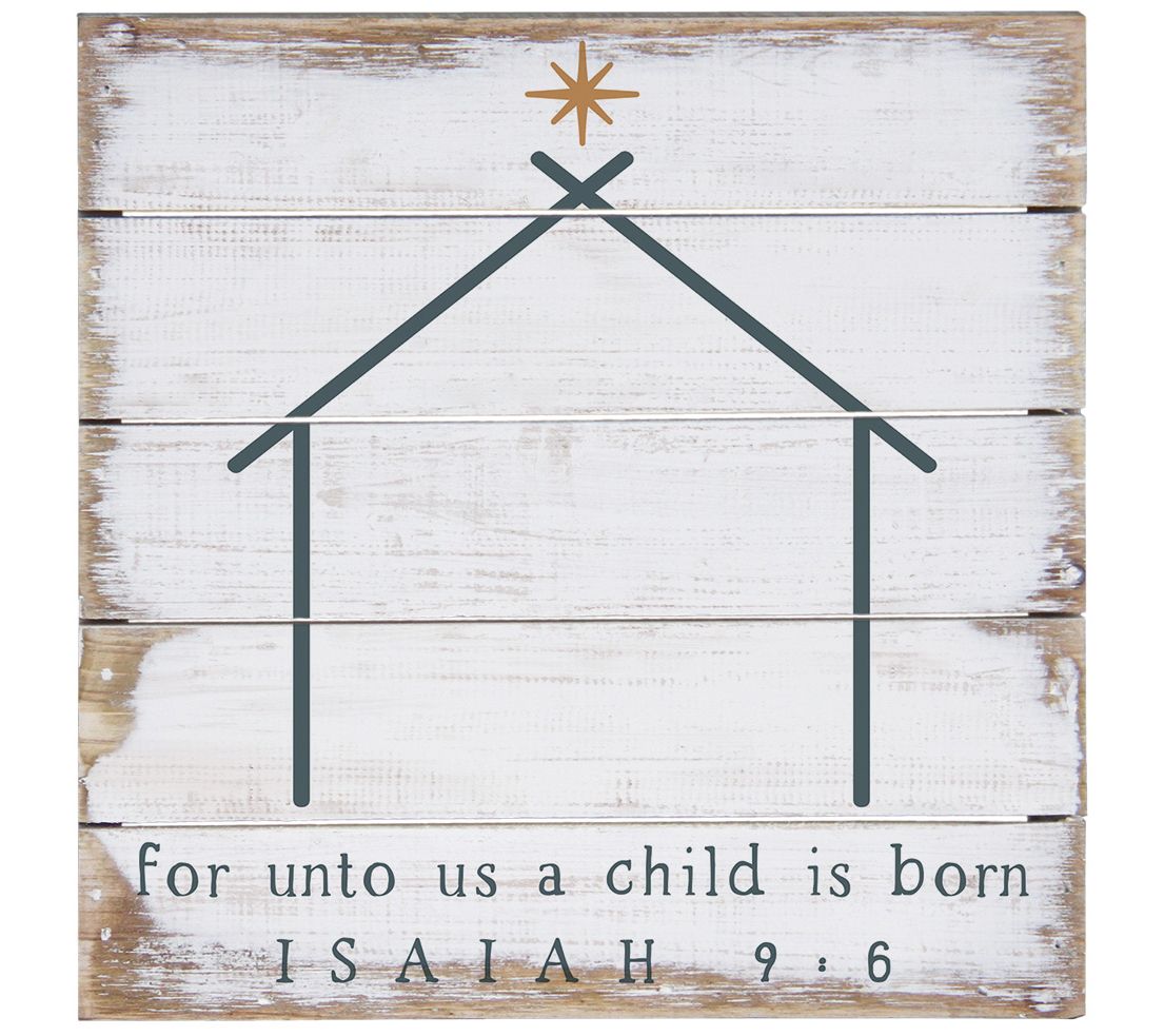 Sincere Surroundings 8" Isaiah 9:6 Pallet Petit e
